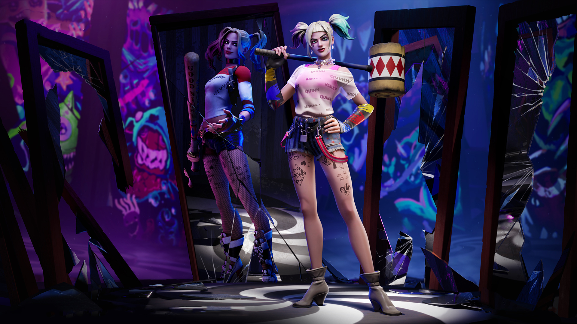 1920x1080 Harley Quinn Fortnite Outfit Wallpaper, HD Games 4K Wallpaper, Desktop