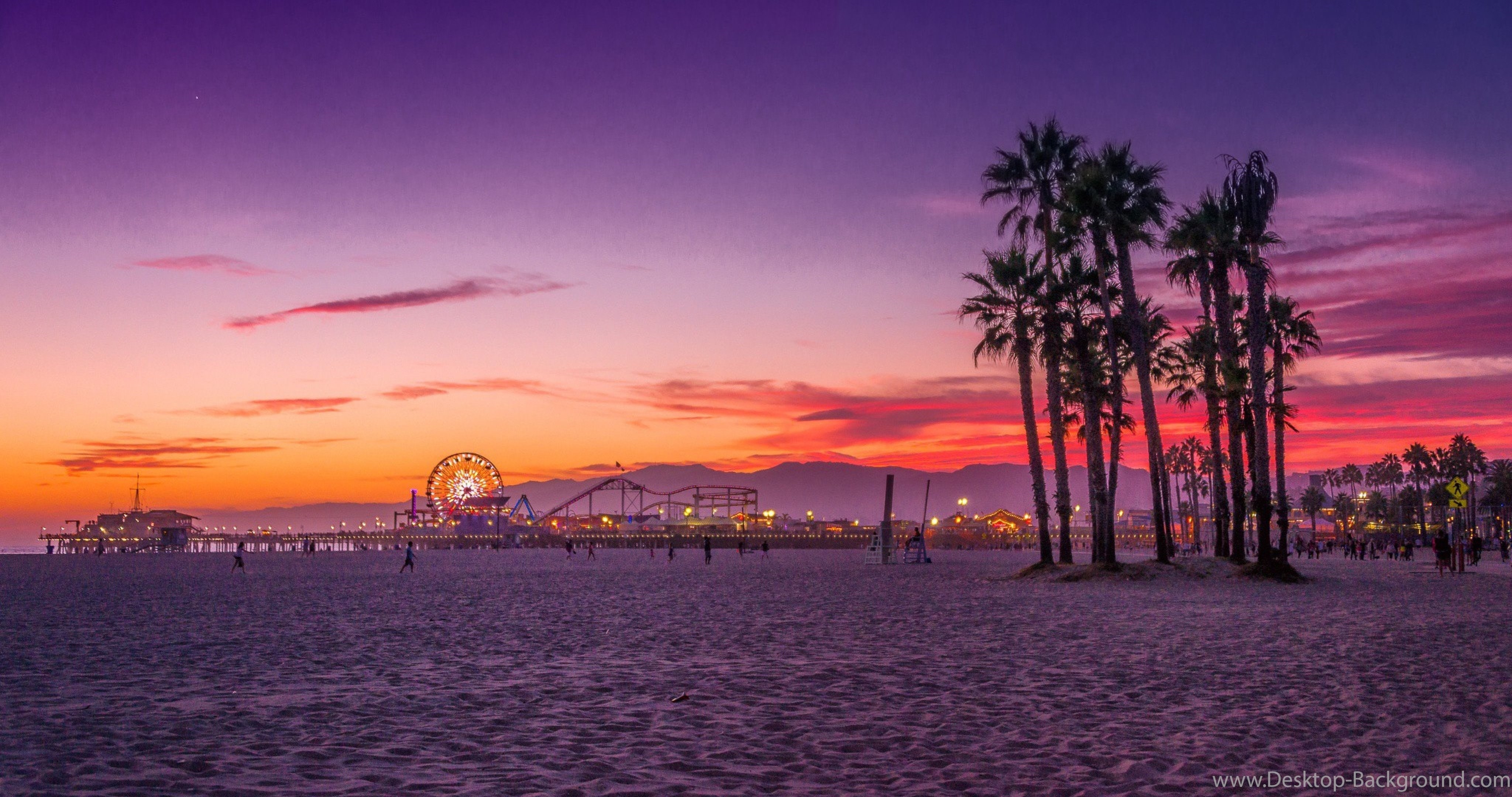 4100x2160 Los Angeles, Santa Monica Beach Wallpaper 4K. Desktop, Desktop