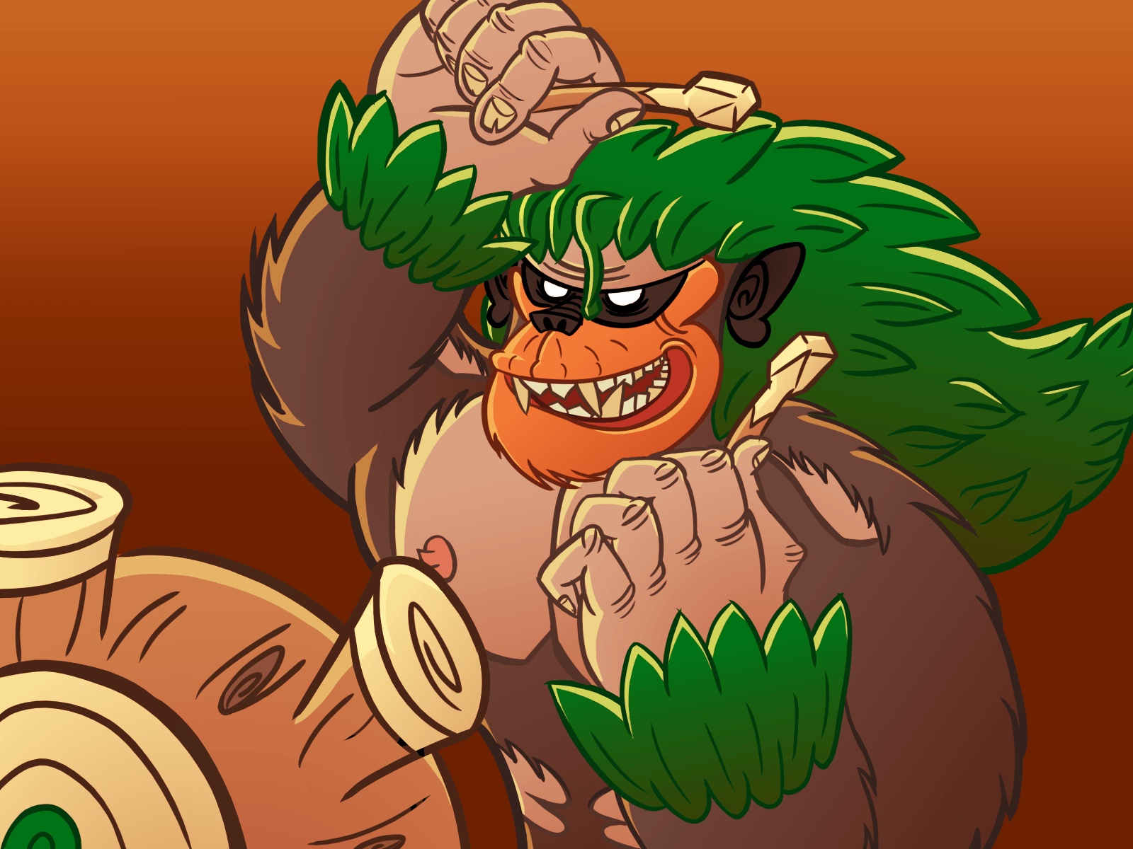 1600x1200 I drew Rillaboom in the style of the Gorillaz! OC, Desktop
