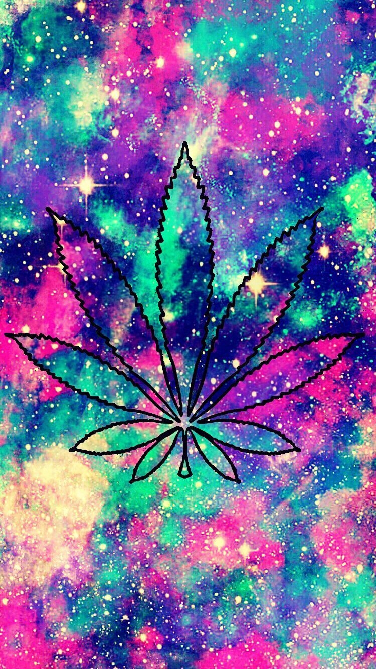 750x1340 Galaxy Weed iPhone Wallpaper, Phone