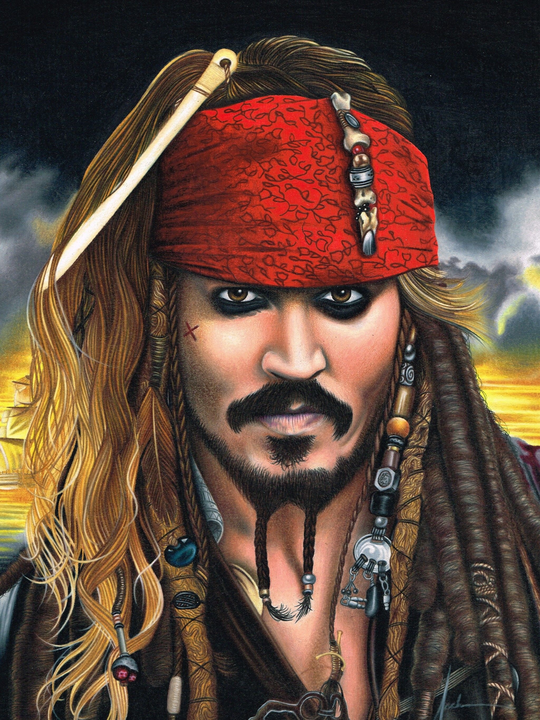 2050x2740 Captain Jack Sparrow Wallpaper 2020, Phone