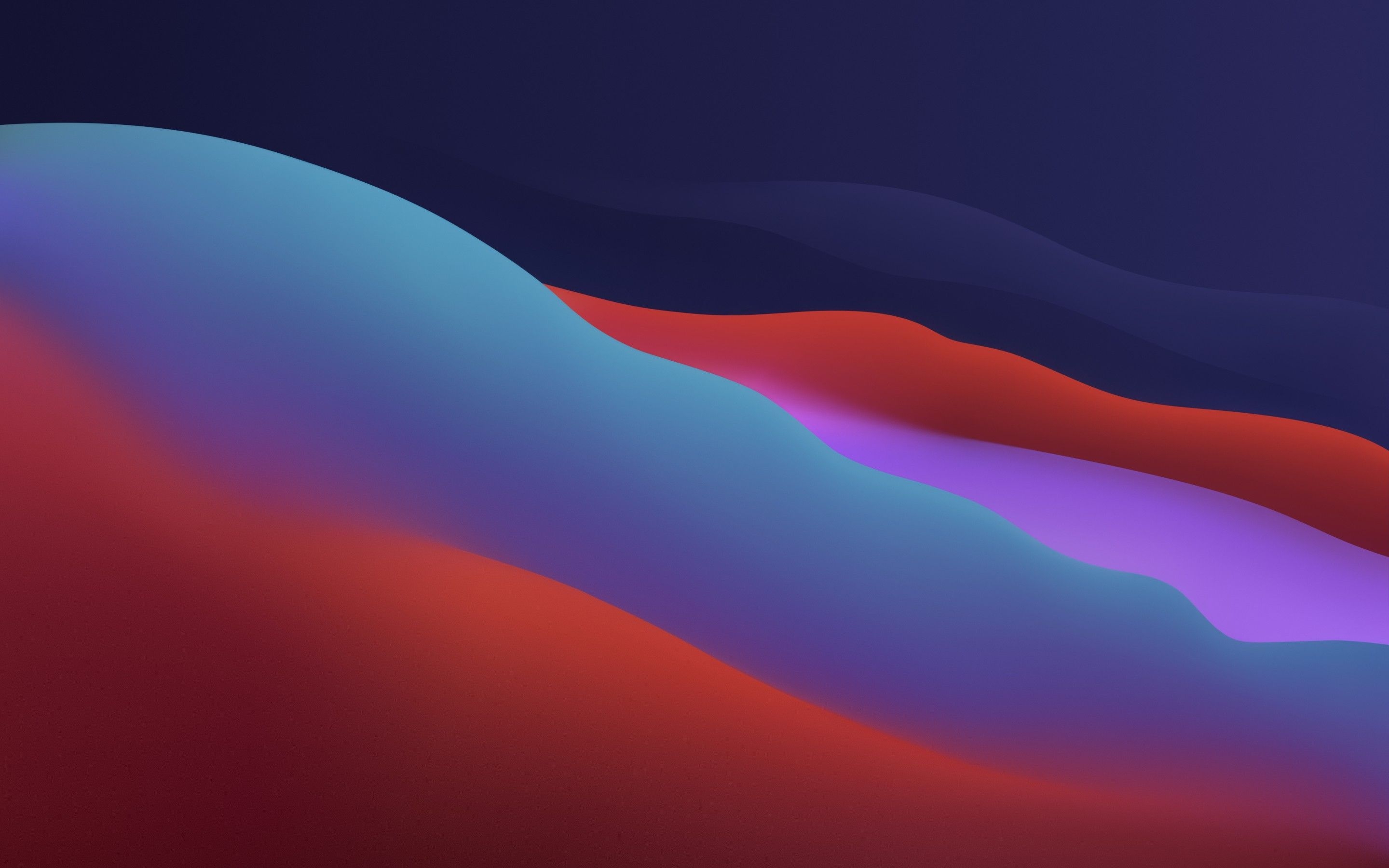 2880x1800 macOS Big Sur 4K Wallpaper, Apple, Layers, Fluidic, Colorful, Dark, WWDC, 5K, Gradients, Desktop