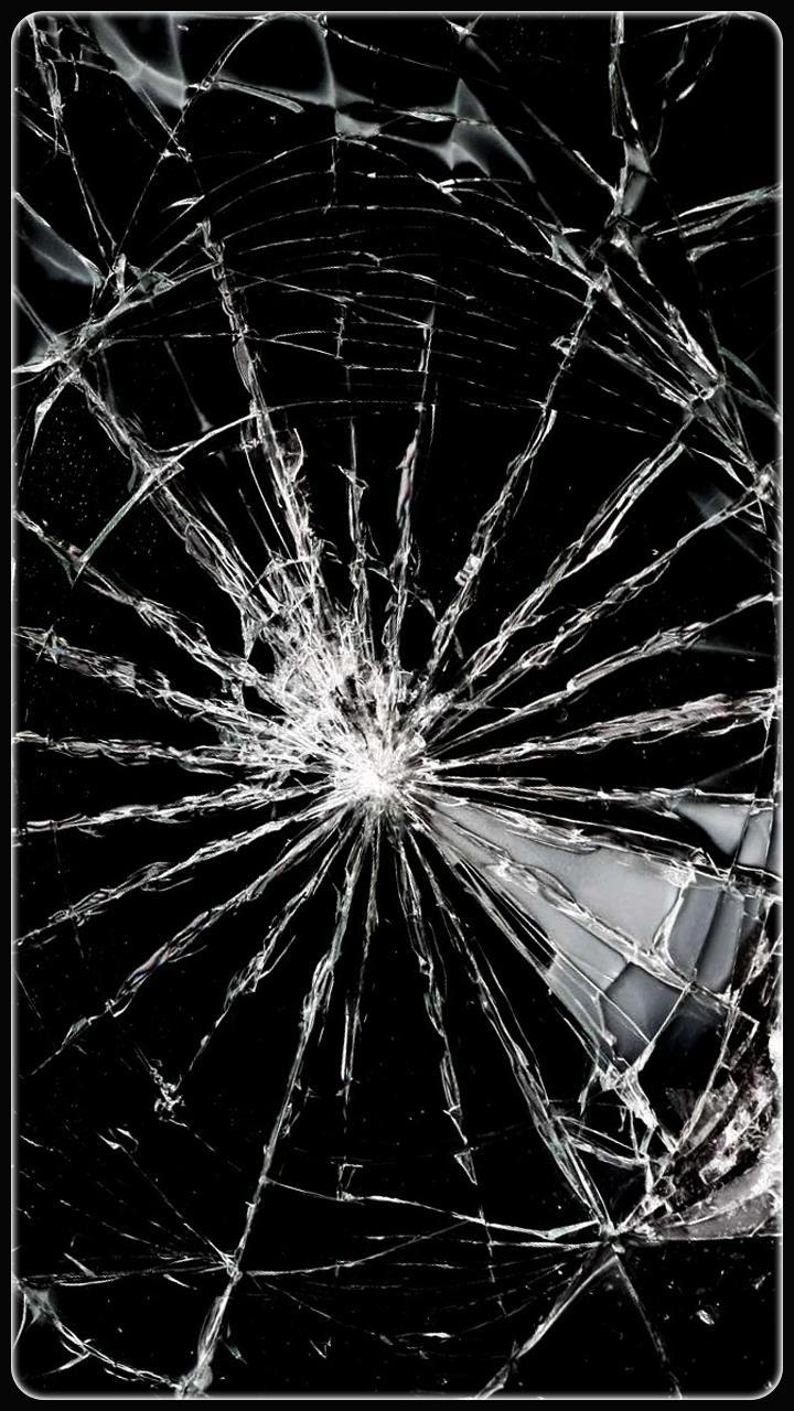 720x1280 HD Cracked Screen Wallpaper for Android, Phone