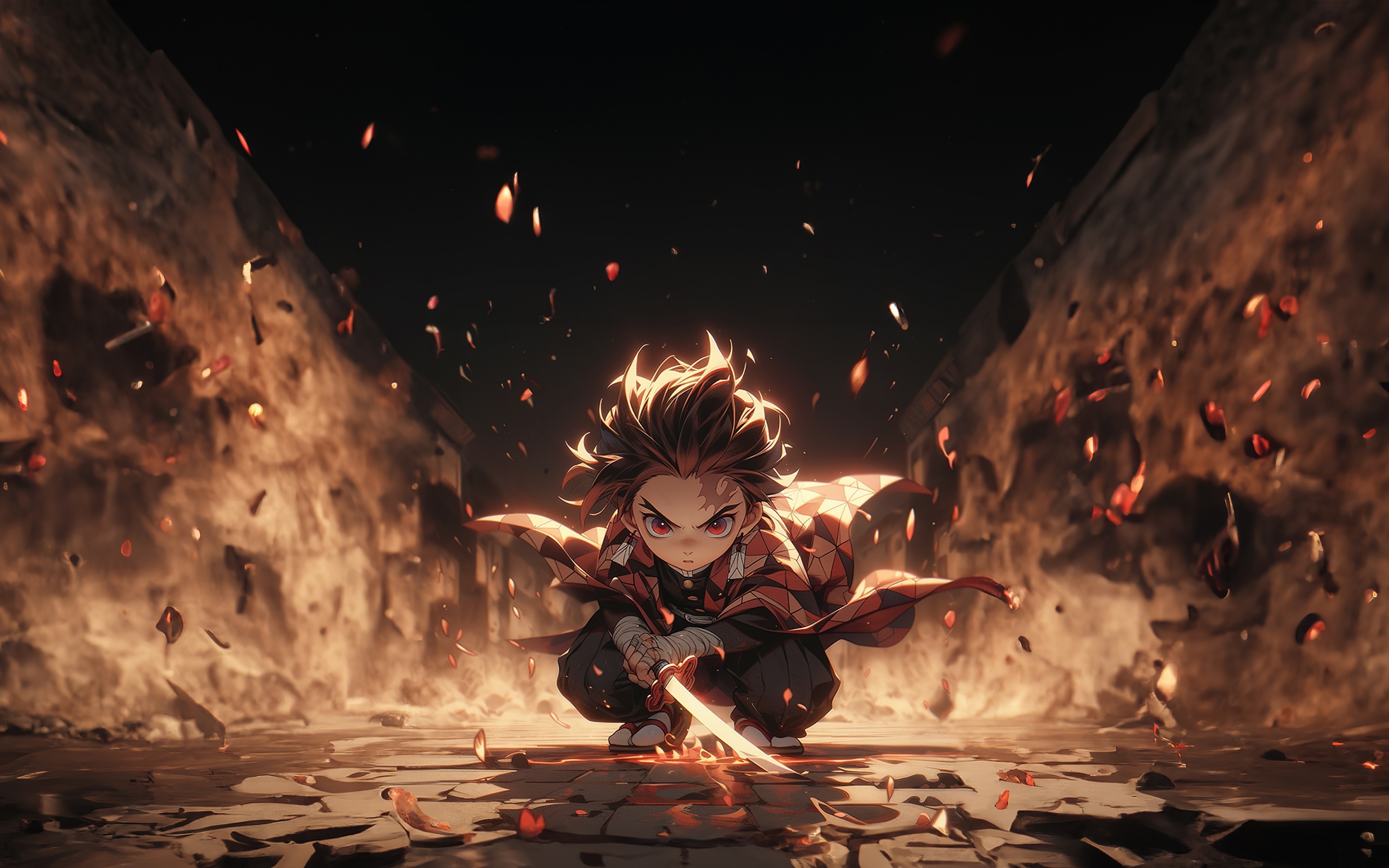 2880x1800 Tanjiro Kamado Wallpaper 4K, AI art, Desktop