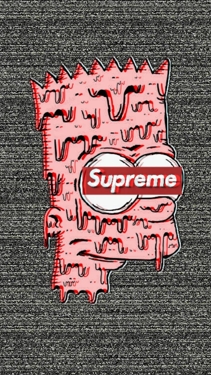 720x1280 Supreme Wallpaper Bart, Phone