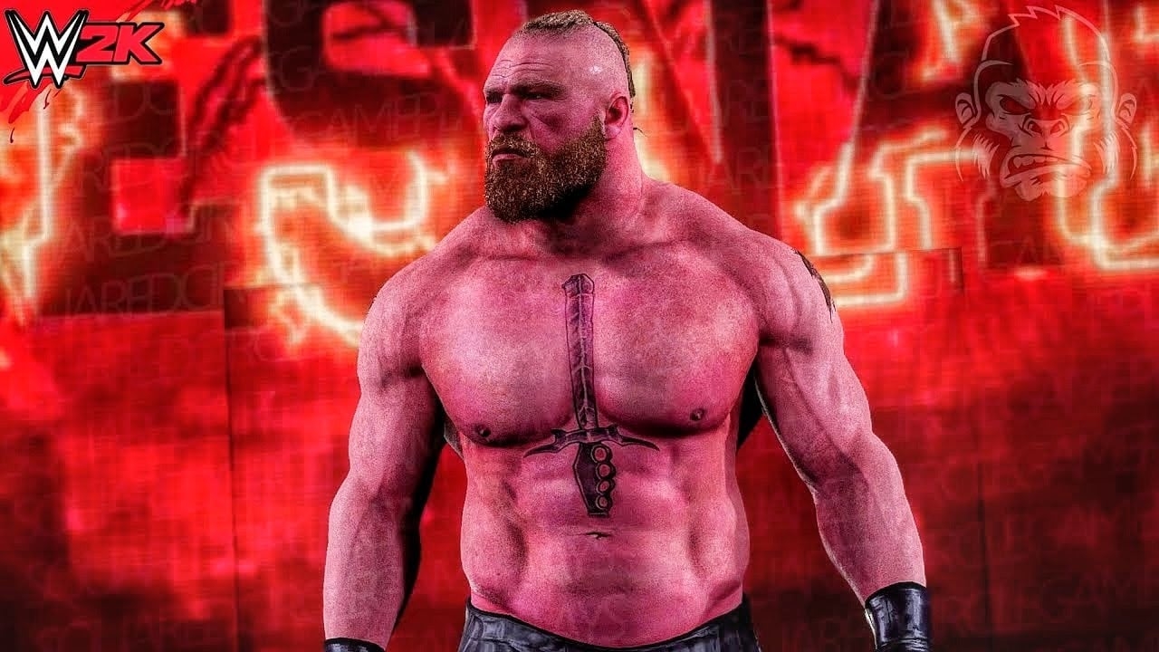 1280x720 Brock Lesnar 2022 New Updated Graphics Pack. Road to WWE 2K22. WWE 2K19 PC / PS4 Mods, Desktop