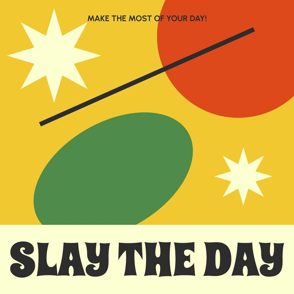 1000x1000 Slay The Day Image Wallpaper, Phone