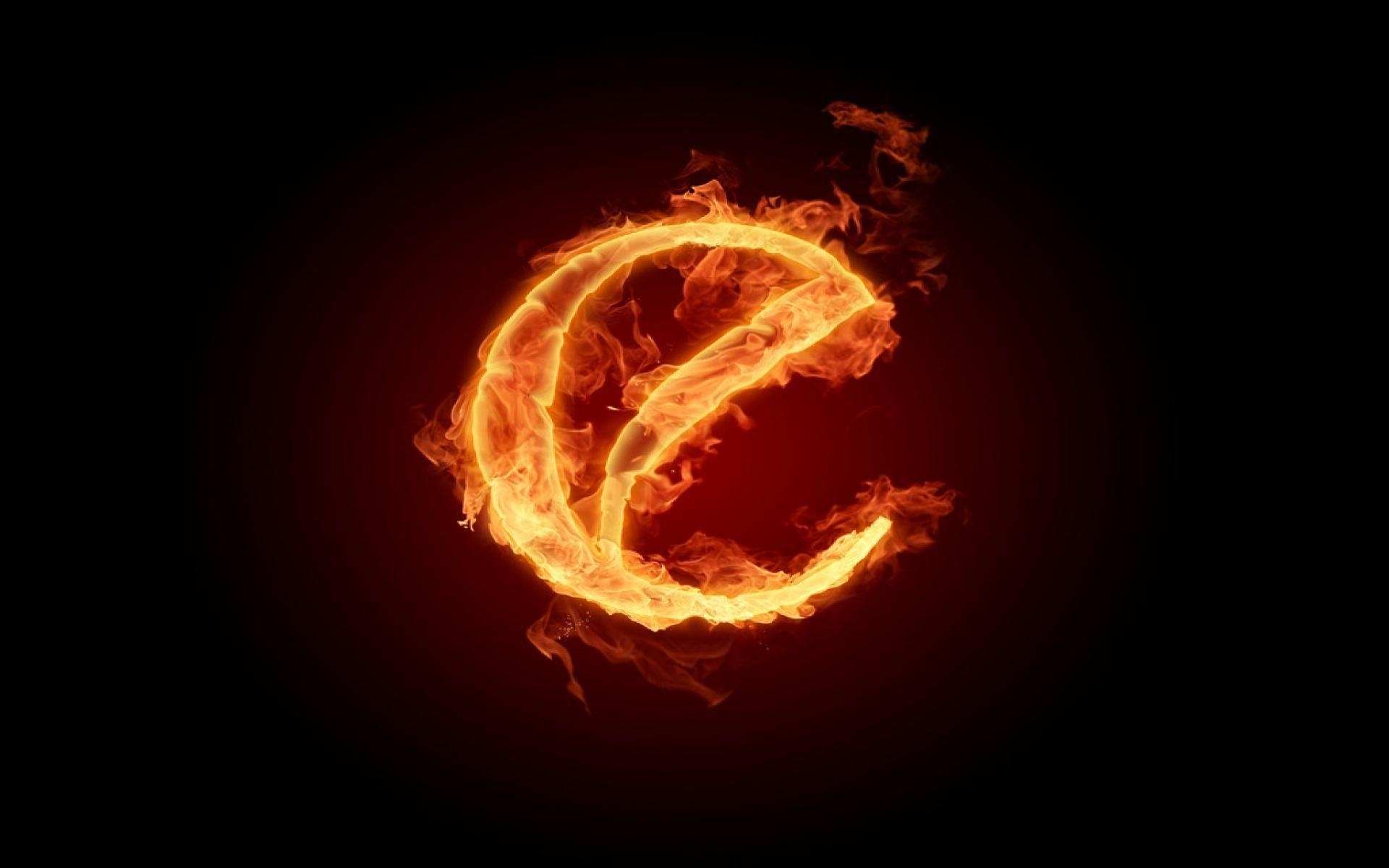 1920x1200 Free HD Burning Fire Letter O Background Wallpaper, Desktop