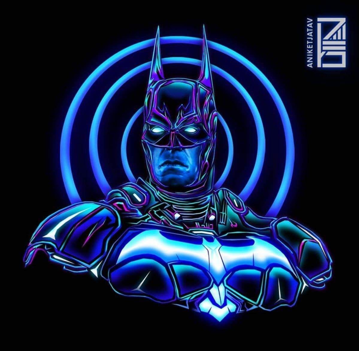 1200x1180 Neon Batman Wallpaper Free Neon Batman Background, Desktop