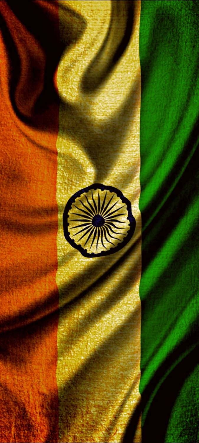 680x1500 Indian Flag Golden IPhone Wallpaper HD, Phone