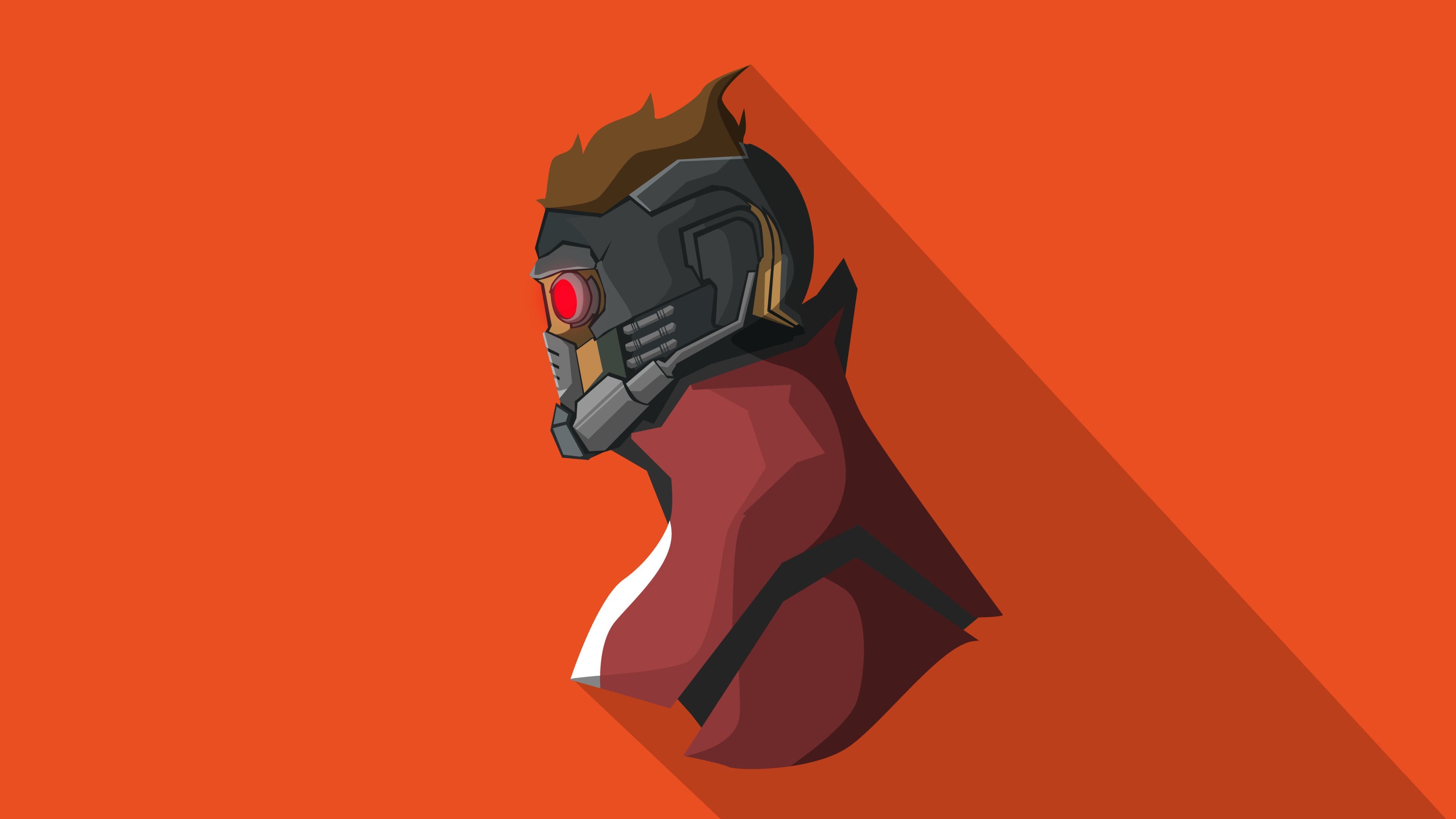 3840x2160 Download 3840x2400 wallpaper star lord, superhero, marvel, minimal, Desktop