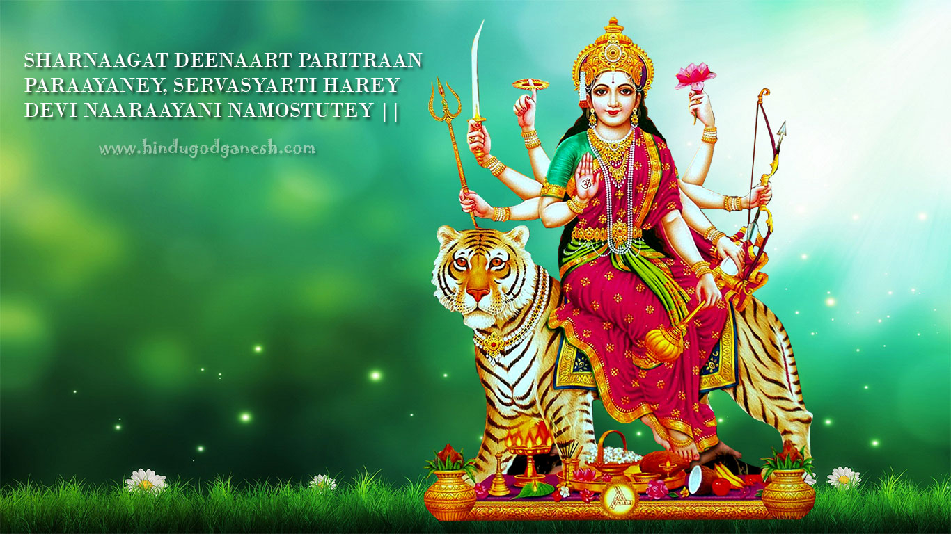 1370x770 Maa Durga HD wallpaper, picture, image & Goddess durga photo, Desktop