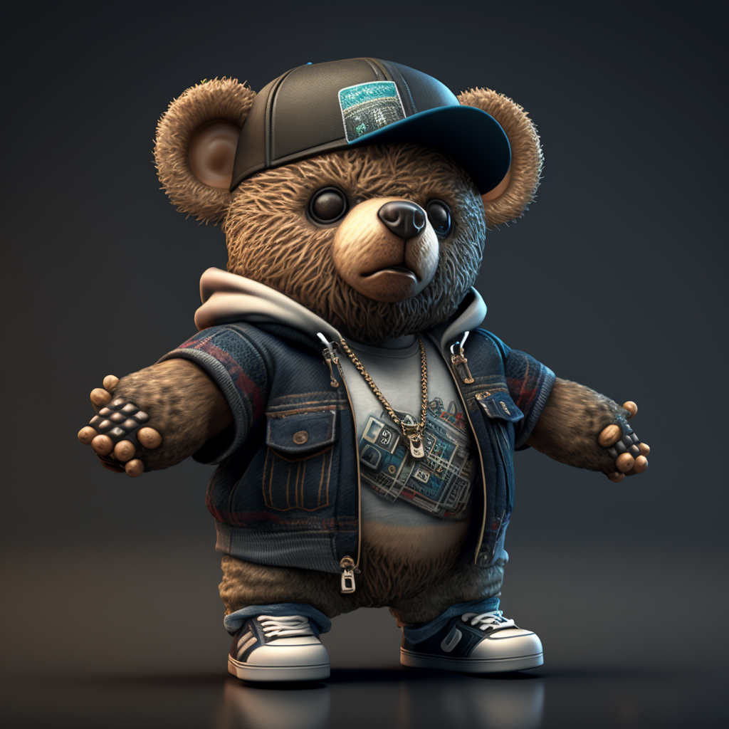 1030x1030 Hiphop Bears. NFT on SolSea, Phone