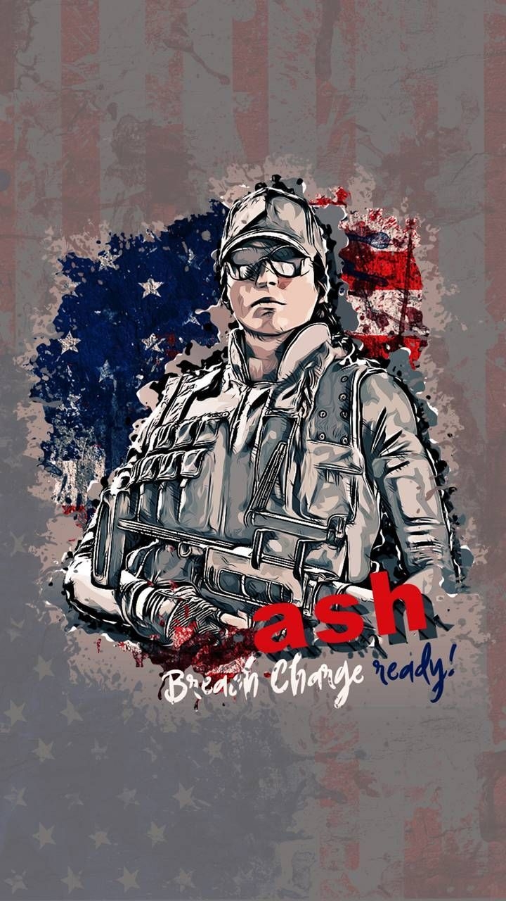 720x1280 Ash Version 2. Rainbow art, Rainbow wallpaper, Rainbow six siege art, Phone