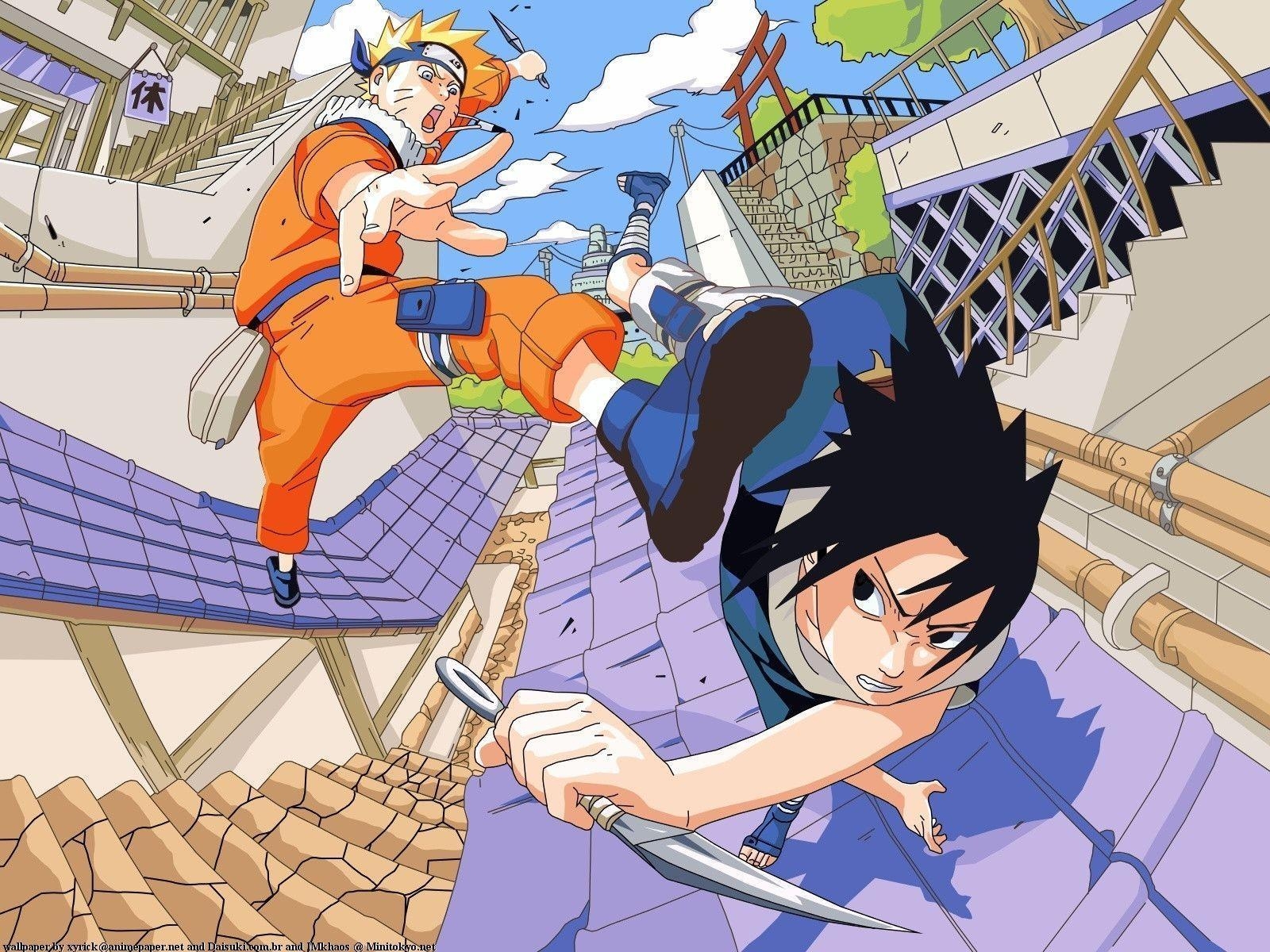 1600x1200 Sasuke VS Naruto vs naruto Wallpaper, Desktop