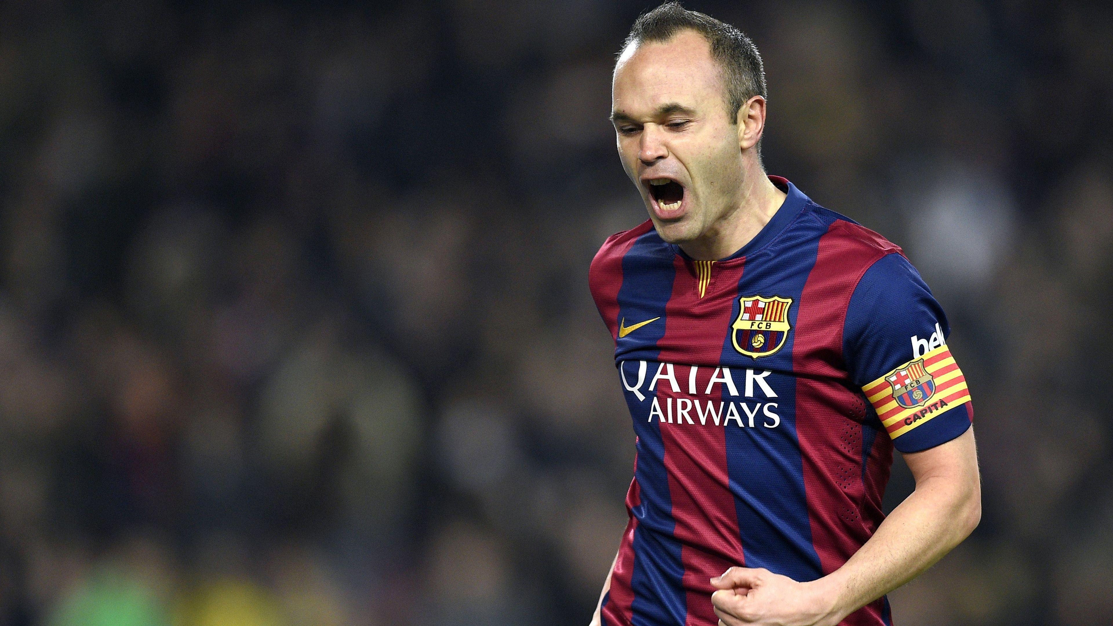 3840x2160 Andres Iniesta FC Barcelona Wallpaper, Desktop