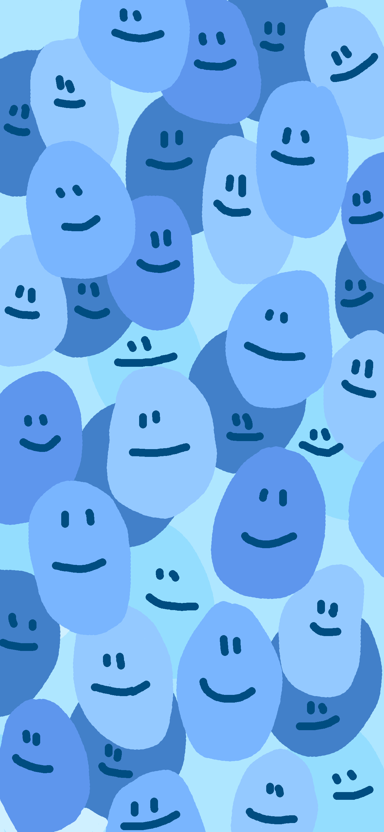 1250x2690 Blue Smiley Face Wallpaper. Preppy wallpaper, iPhone wallpaper preppy, Cute blue wallpaper, Phone