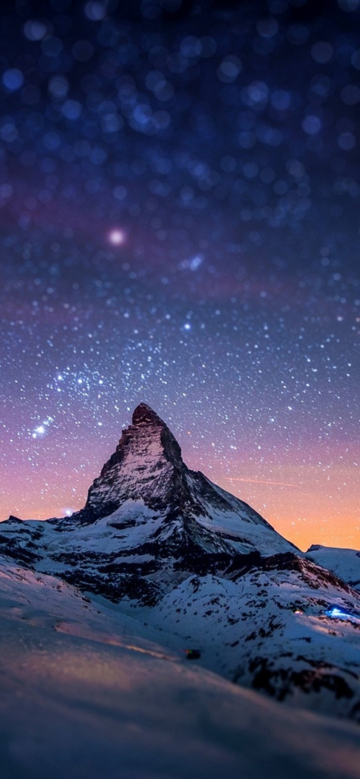 1170x2540 Mountain At Night Wallpaper for iPhone 11, Phone