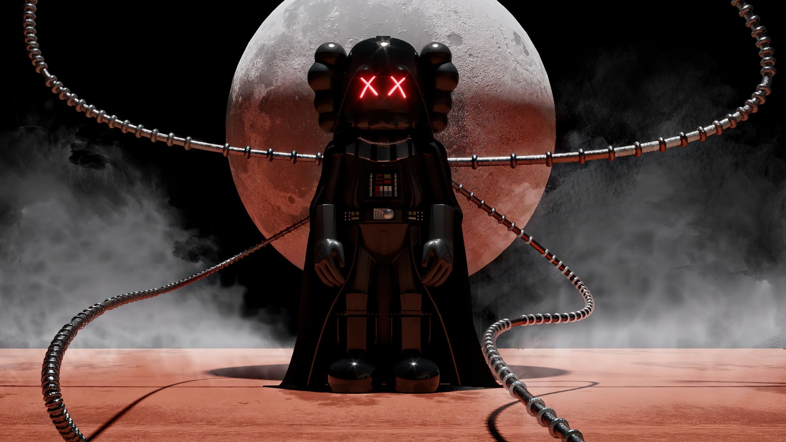 2560x1440 Kaws Wallpaper 4K, Darth Vader, Star Wars, Graphics CGI, Desktop