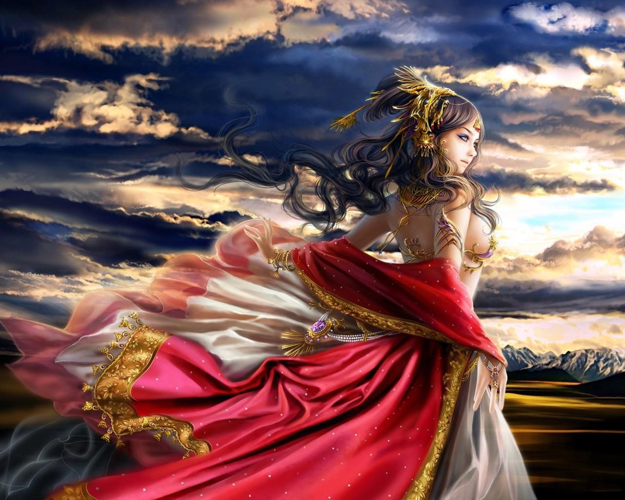 1280x1030 Fantasy Princess Wallpaper, Desktop