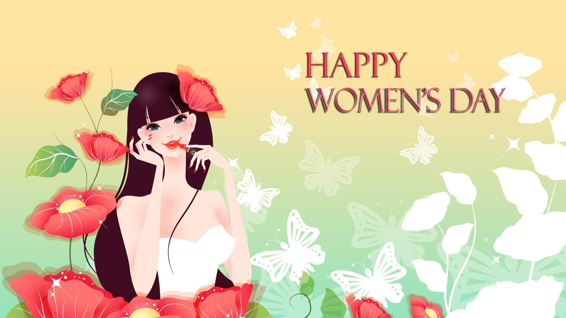 1920x1080 Happy Women's Day Image, Theme, Wallpaper for Facebook, Desktop