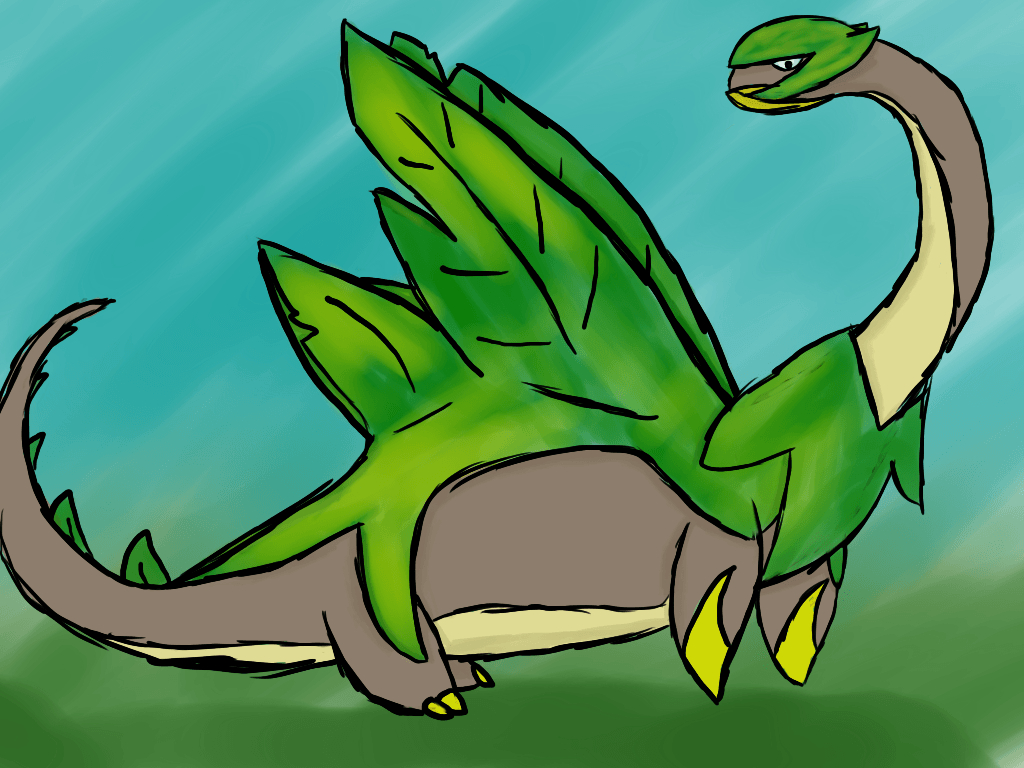 1030x770 Mega Tropius Fan Art, Desktop