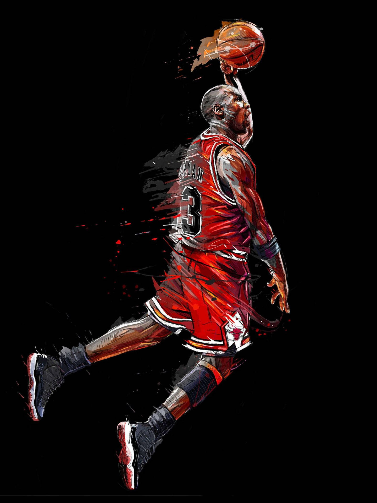 1440x1920 Download Michael Jordan, a Legendary Basketball Icon Wallpaper, Phone