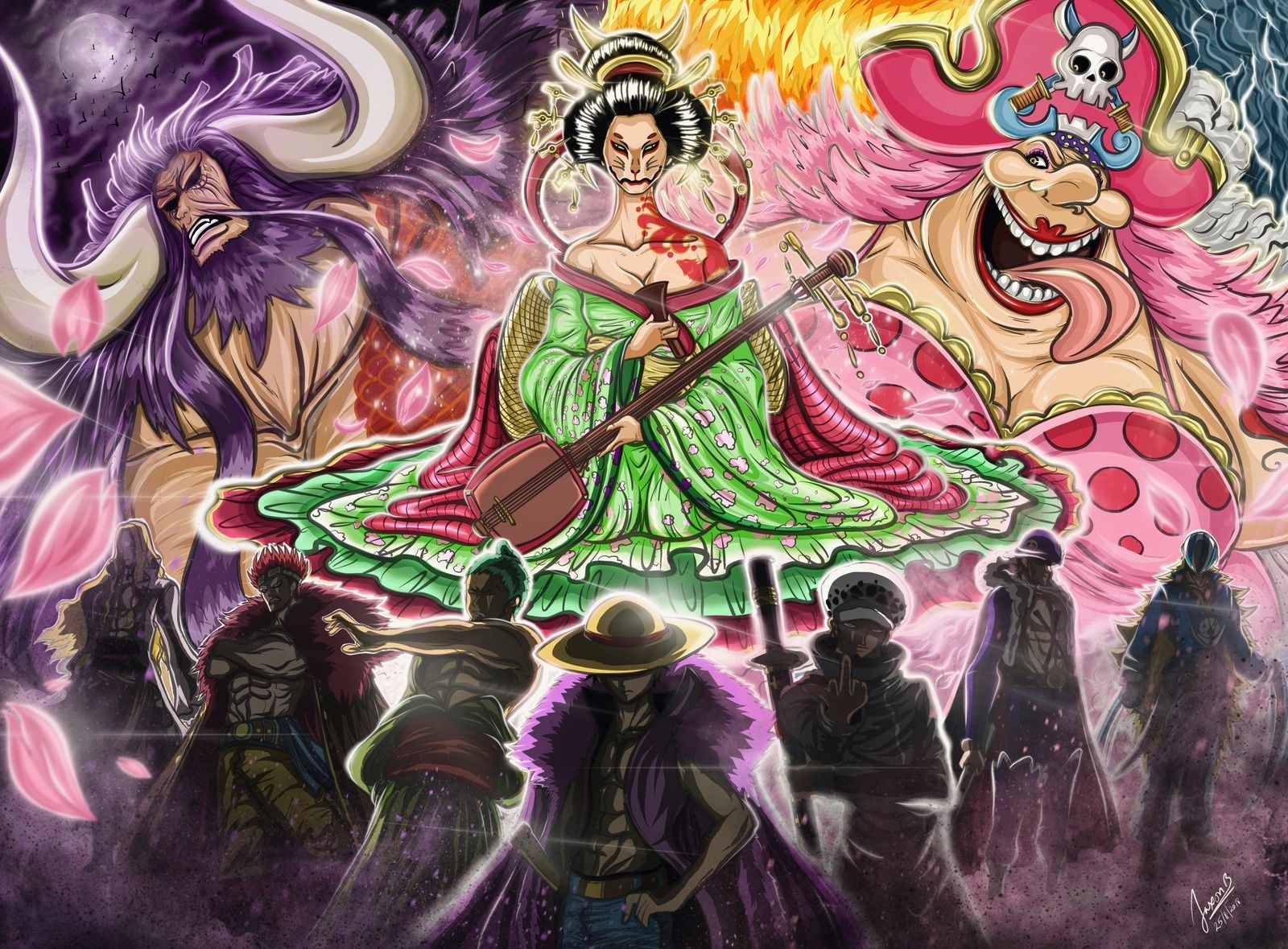 1600x1180 One Piece Wano Wallpaper Free One Piece Wano Background, Desktop