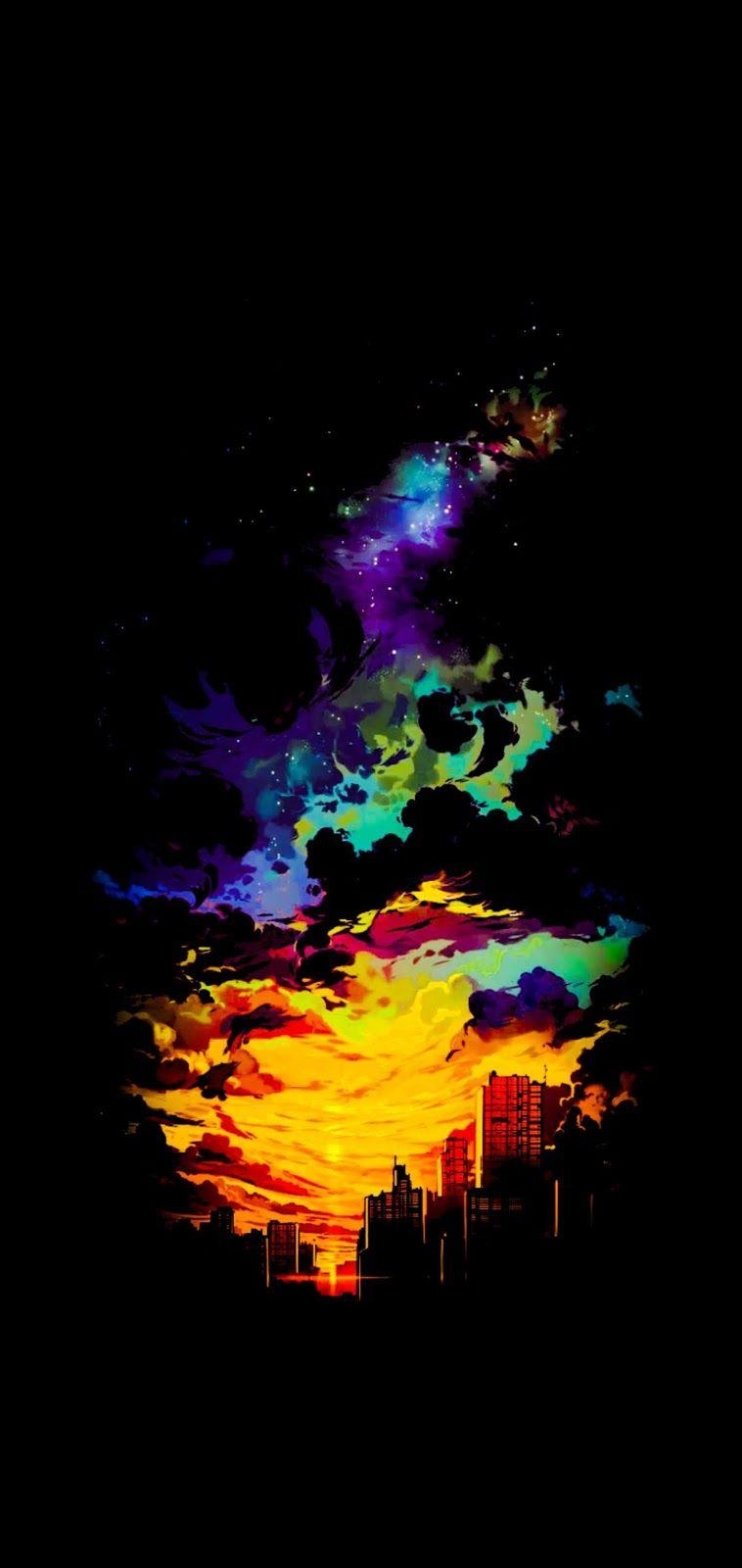 760x1600 AMOLED Anime sunset #wallpaper #iphone.com, Phone