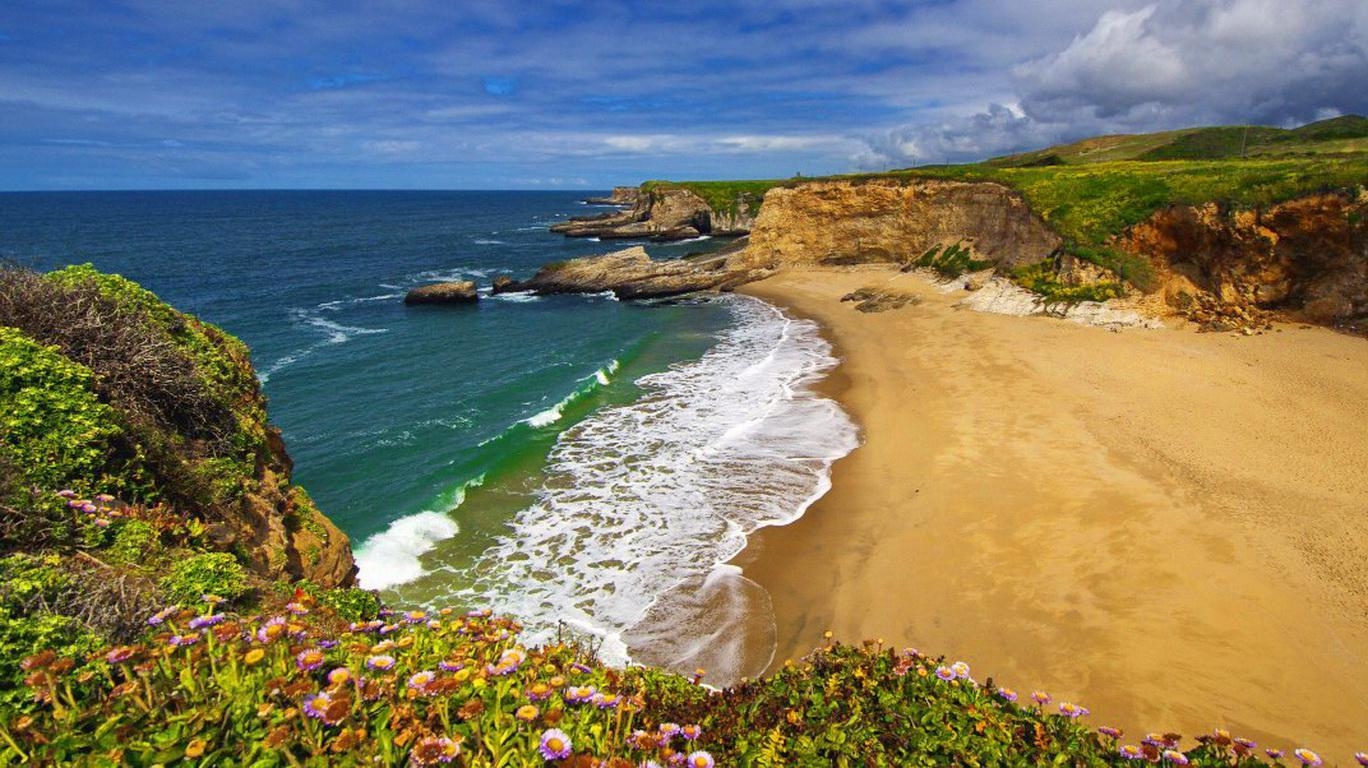 1370x770 Panther beach santa cruz ca, Desktop