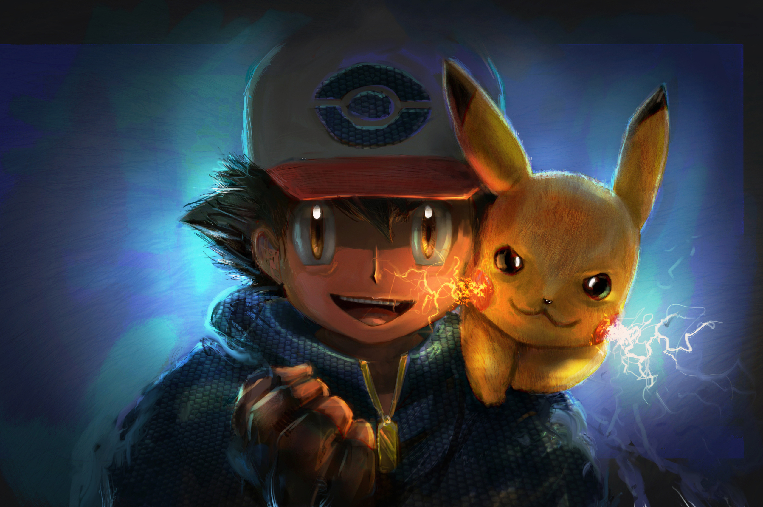 2560x1700 Ash And Pikachu Artwork Chromebook Pixel , HD 4k Wallpaper, Image, Background, Photos and Picture, Desktop