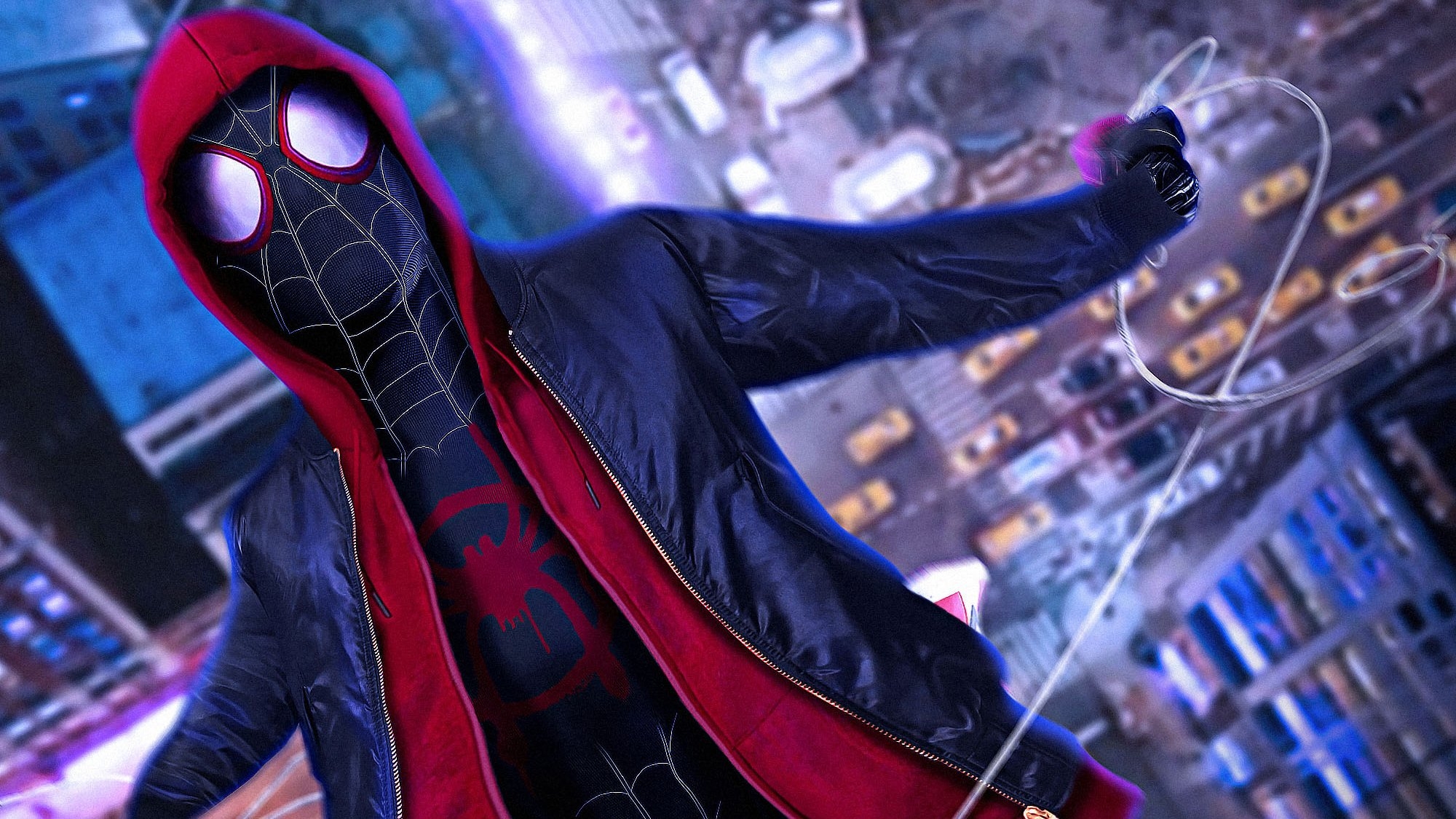 2000x1130 Spider Man Into The Spider Verse HD Wallpaper, Desktop