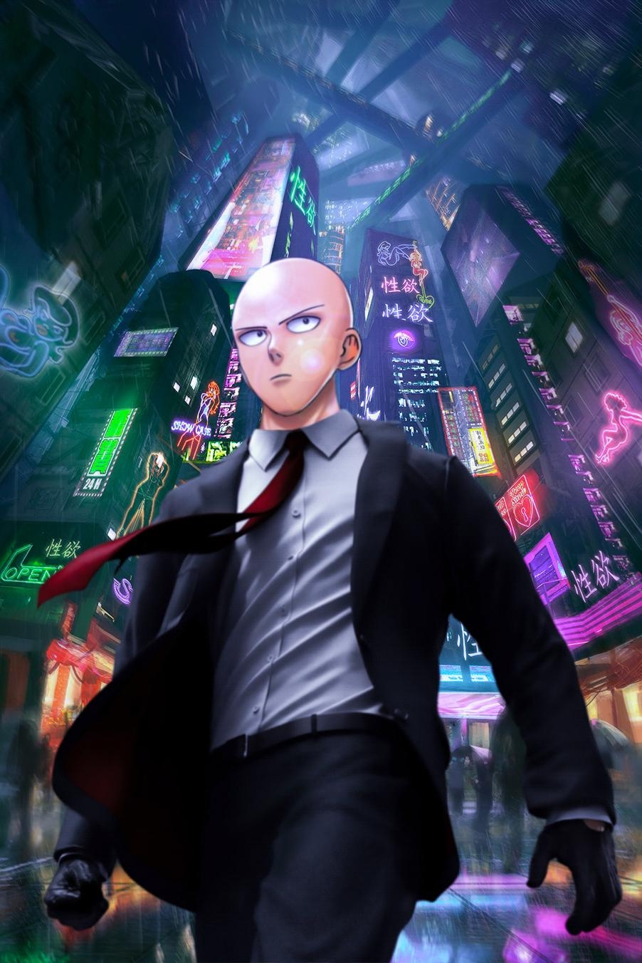 910x1360 Saitama edit by me :), Phone