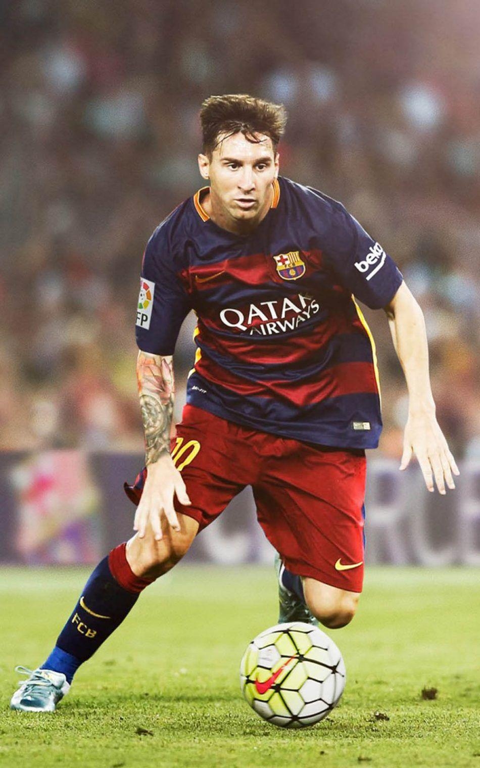 950x1520 Download Lionel Messi Playing For FC Barcelona Free Pure 4K, Phone