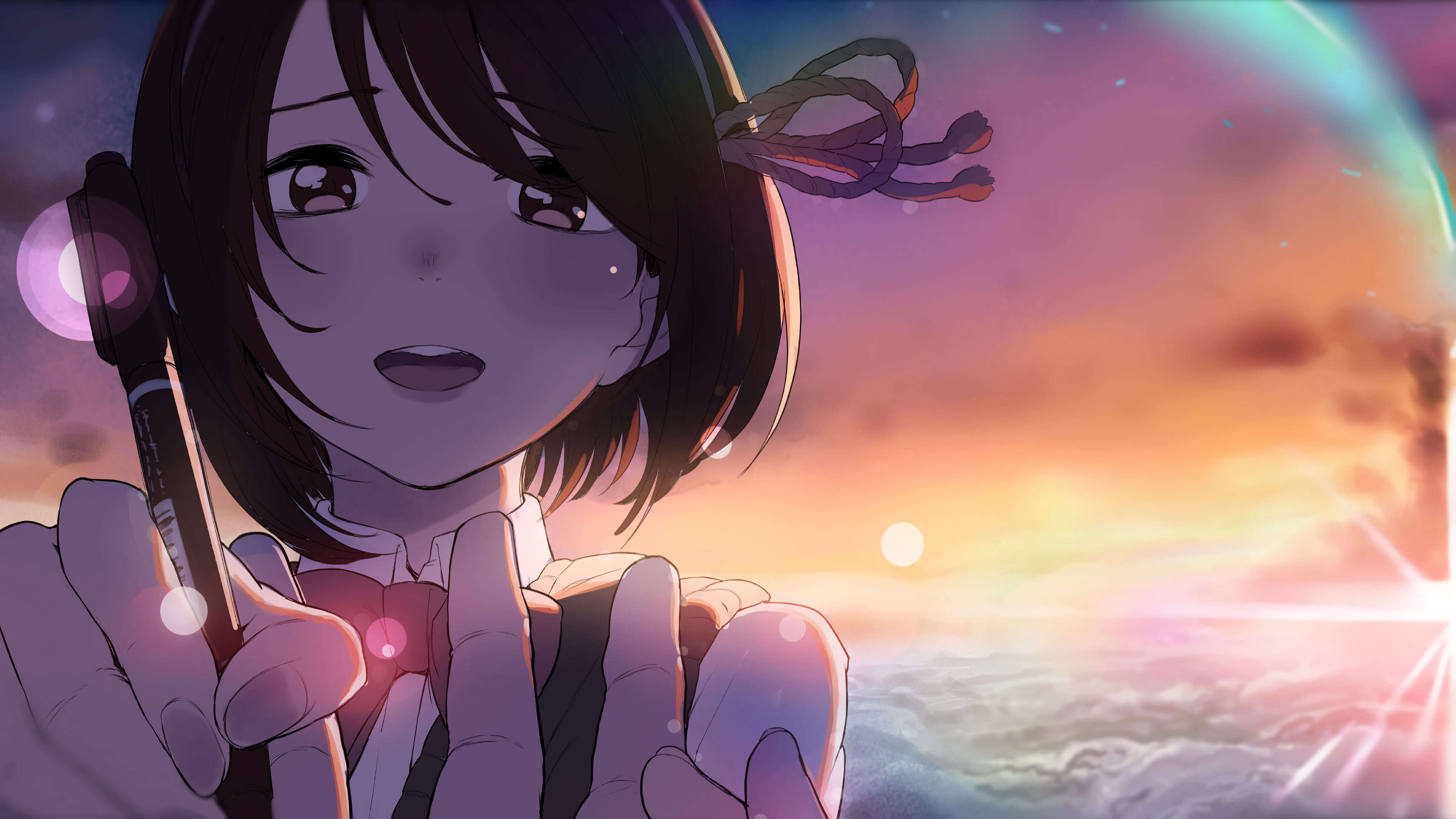 3840x2160 Your Name Mitsuha Miyamizu UHD 4K Wallpaper, Desktop