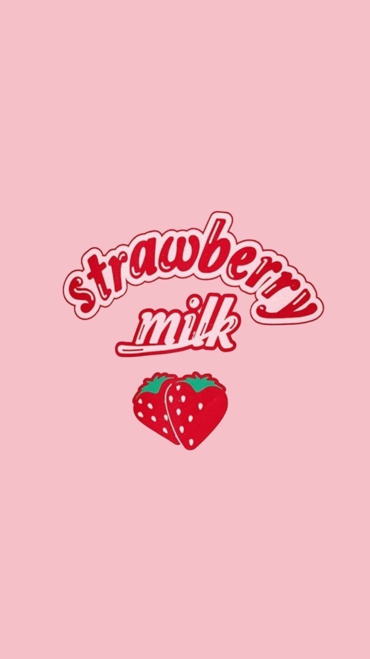 720x1280 Strawberry Milk Wallpaper Free Strawberry Milk Background, Phone