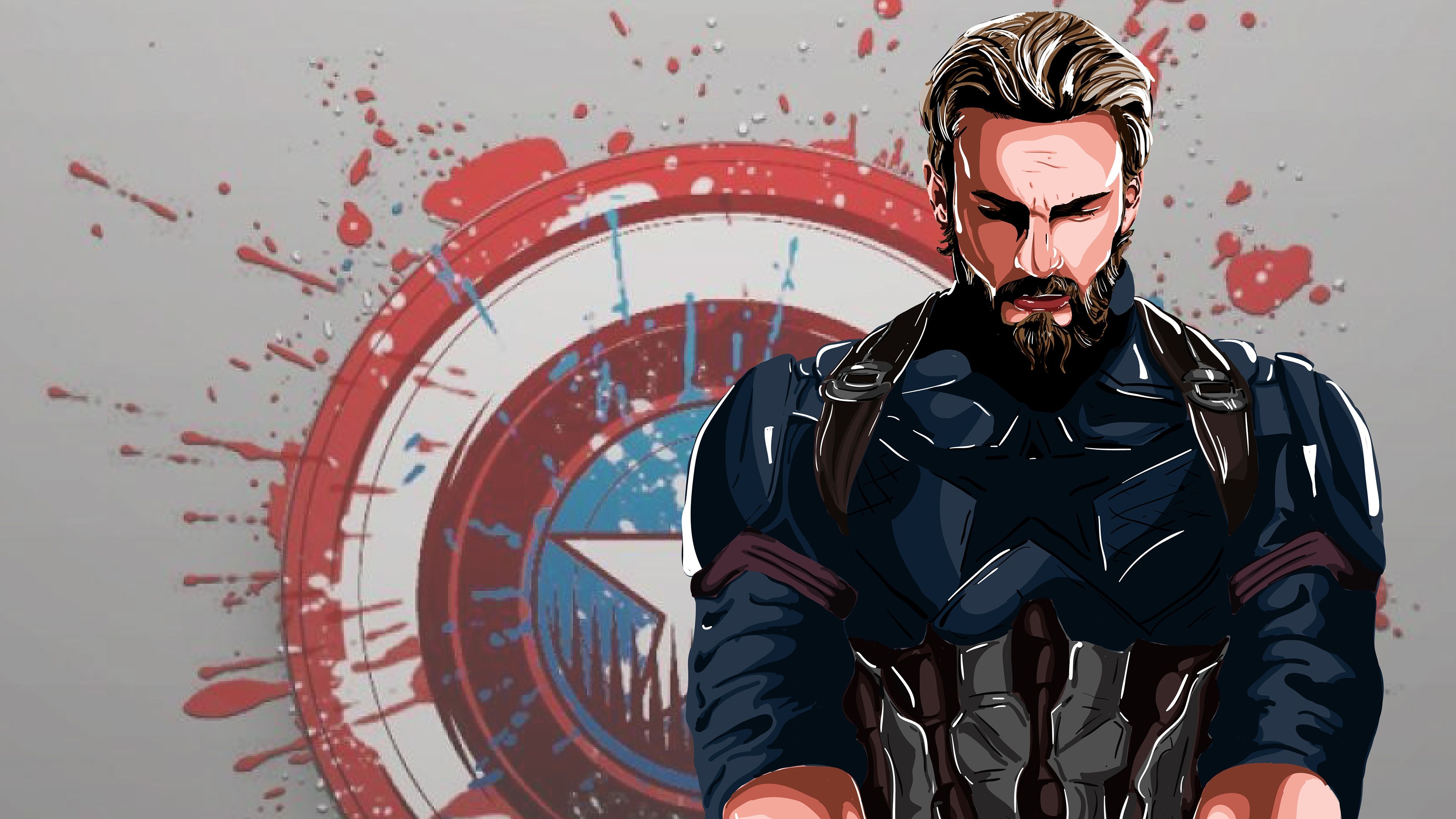 3840x2160 Captain America New Art 4k, HD Superheroes, 4k Wallpaper, Image, Desktop