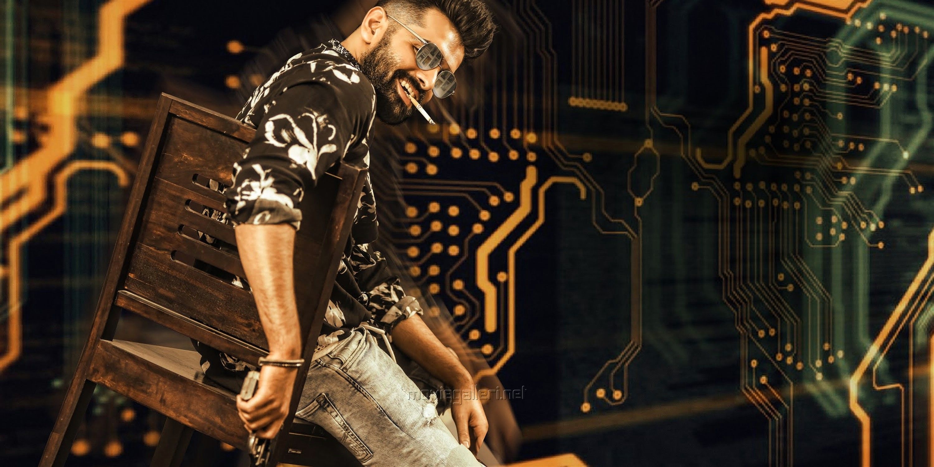 3000x1500 Ram Pothineni iSmart Shankar Movie First Look Poster HD. New, Dual Screen