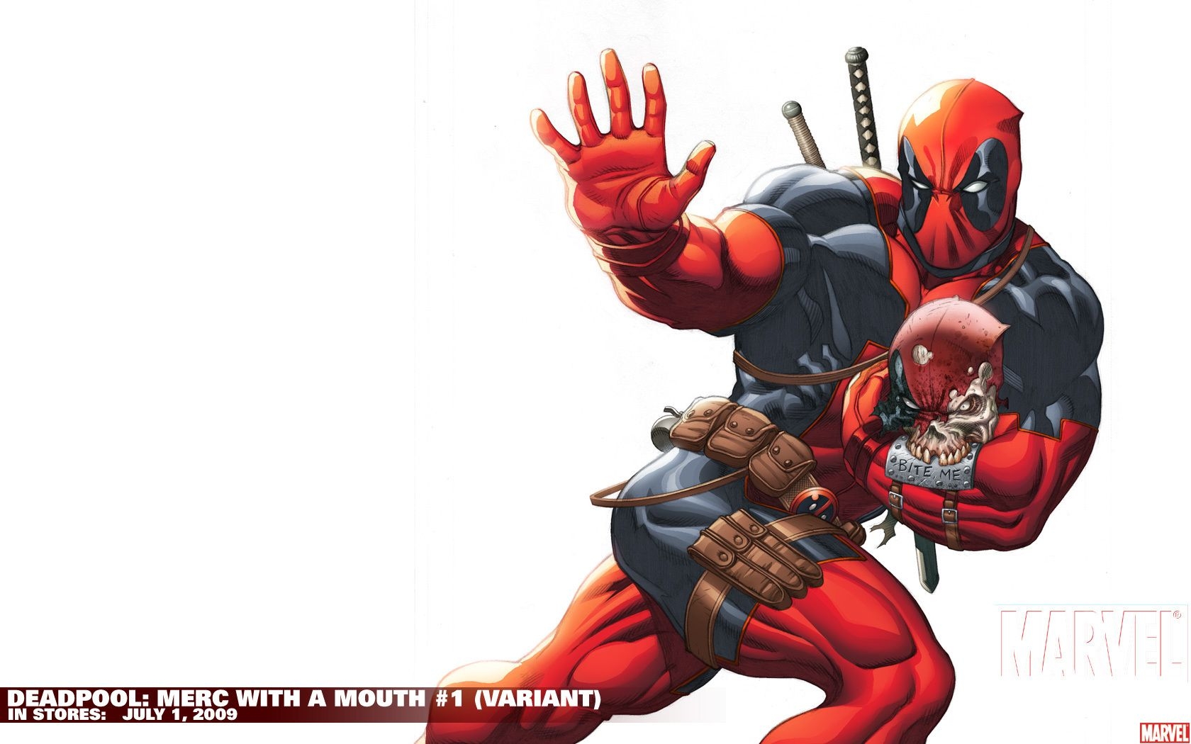 1680x1050 Download wallpaper from comics Deadpool: Merc With A Mouth with tags: Background, Windows, Windows Comic, Marvel Comics, Deadpool, Comics, macOS, Merc with a Mouth, Desktop