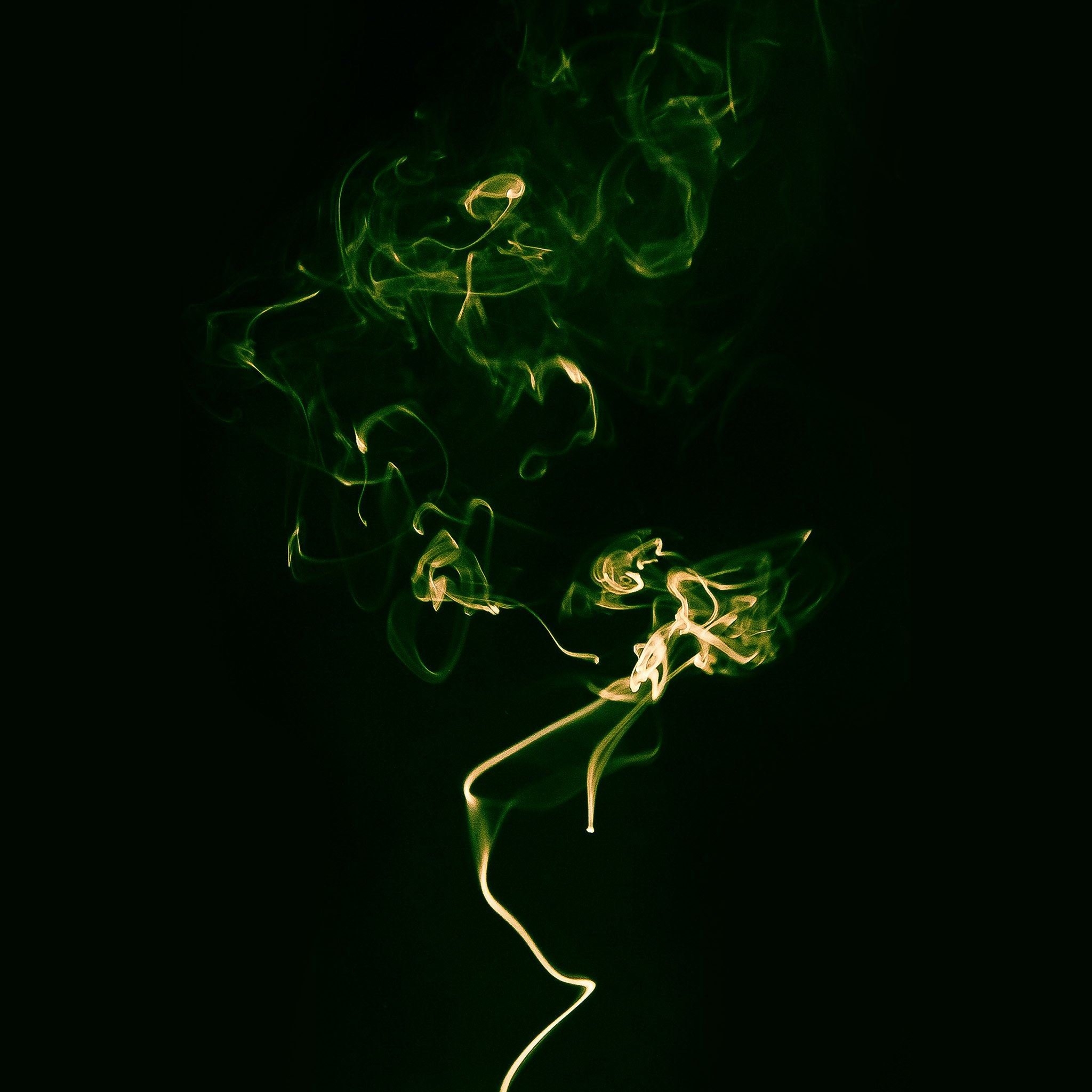 2050x2050 Smoke Green Dark Minimal iPad Air Wallpaper Free Download, Phone