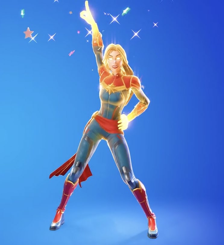 750x820 Captain Marvel Fortnite wallpaper, Phone