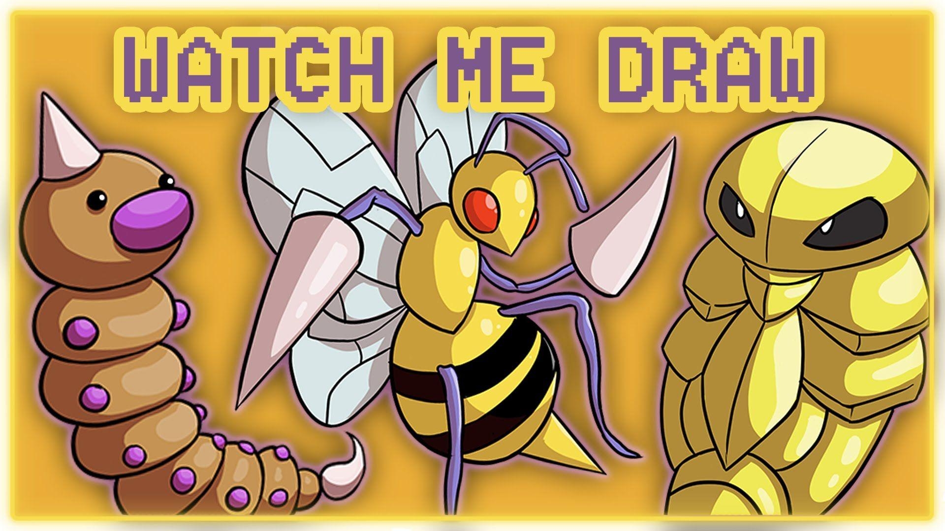 1920x1080 Watch Me Draw: Weedle, Kakuna and Beedrill!émon 1st, Desktop