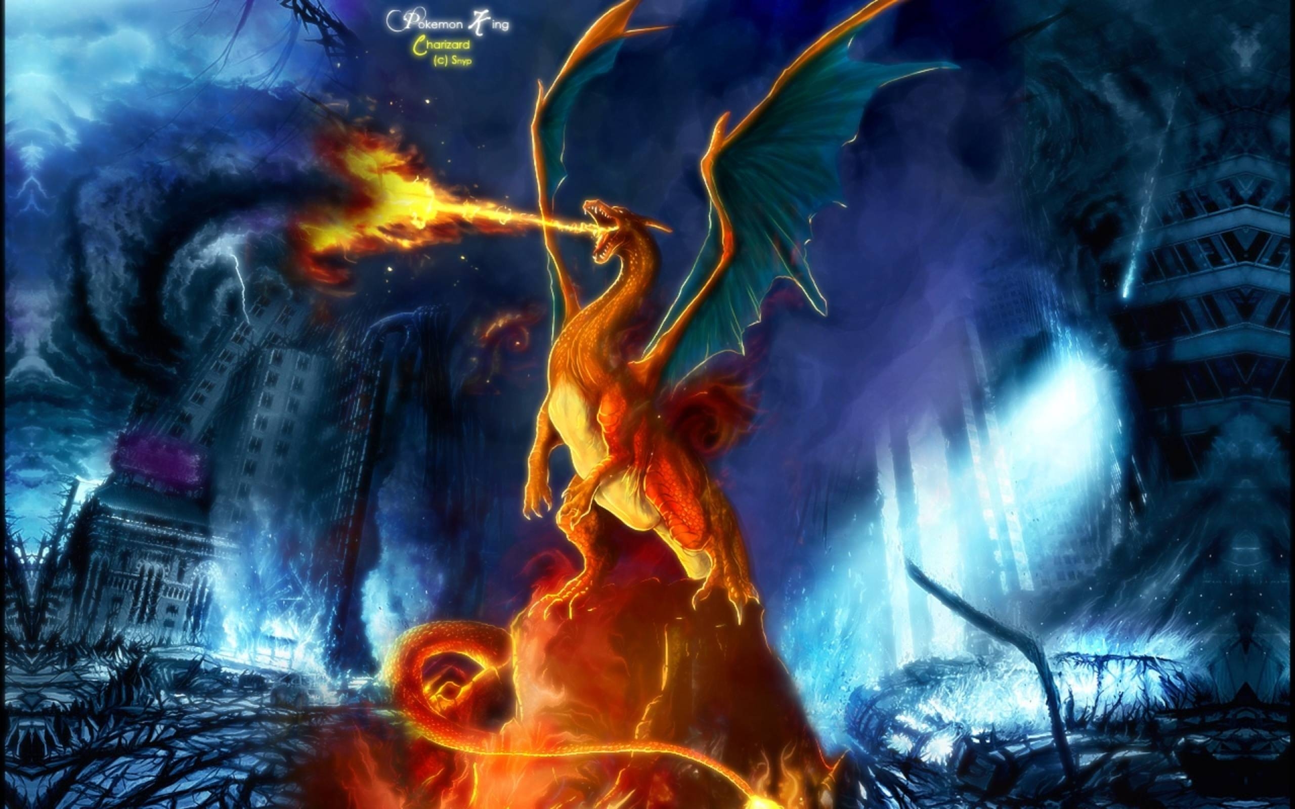 2560x1600 Charizard HD Wallpaper, Desktop