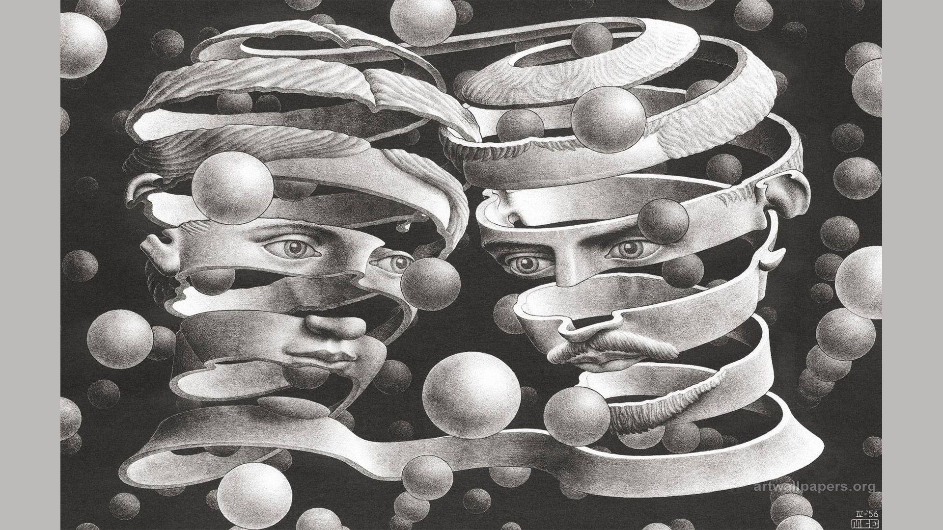 1920x1080 M. C. Escher Wallpaper, Art, Picture, Desktop, Background, Desktop