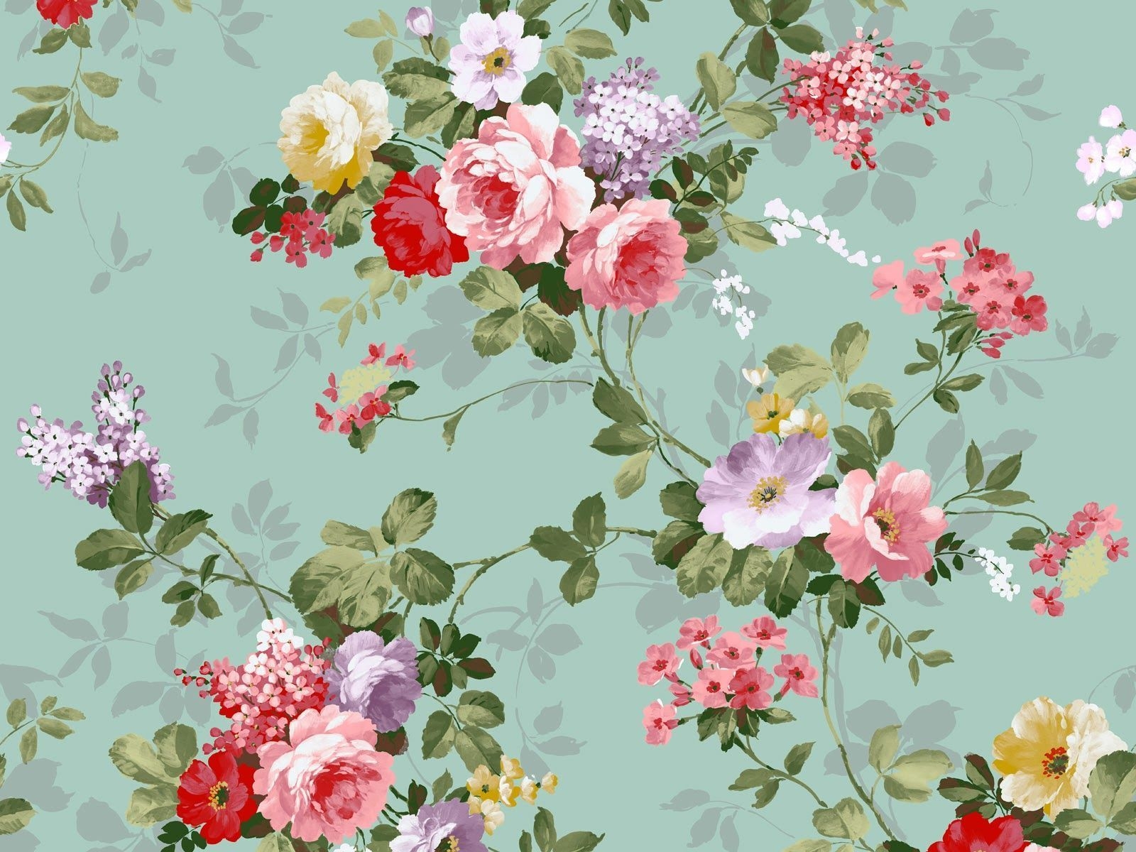 1600x1200 Free Vintage Flower Wallpaper High Quality, Desktop