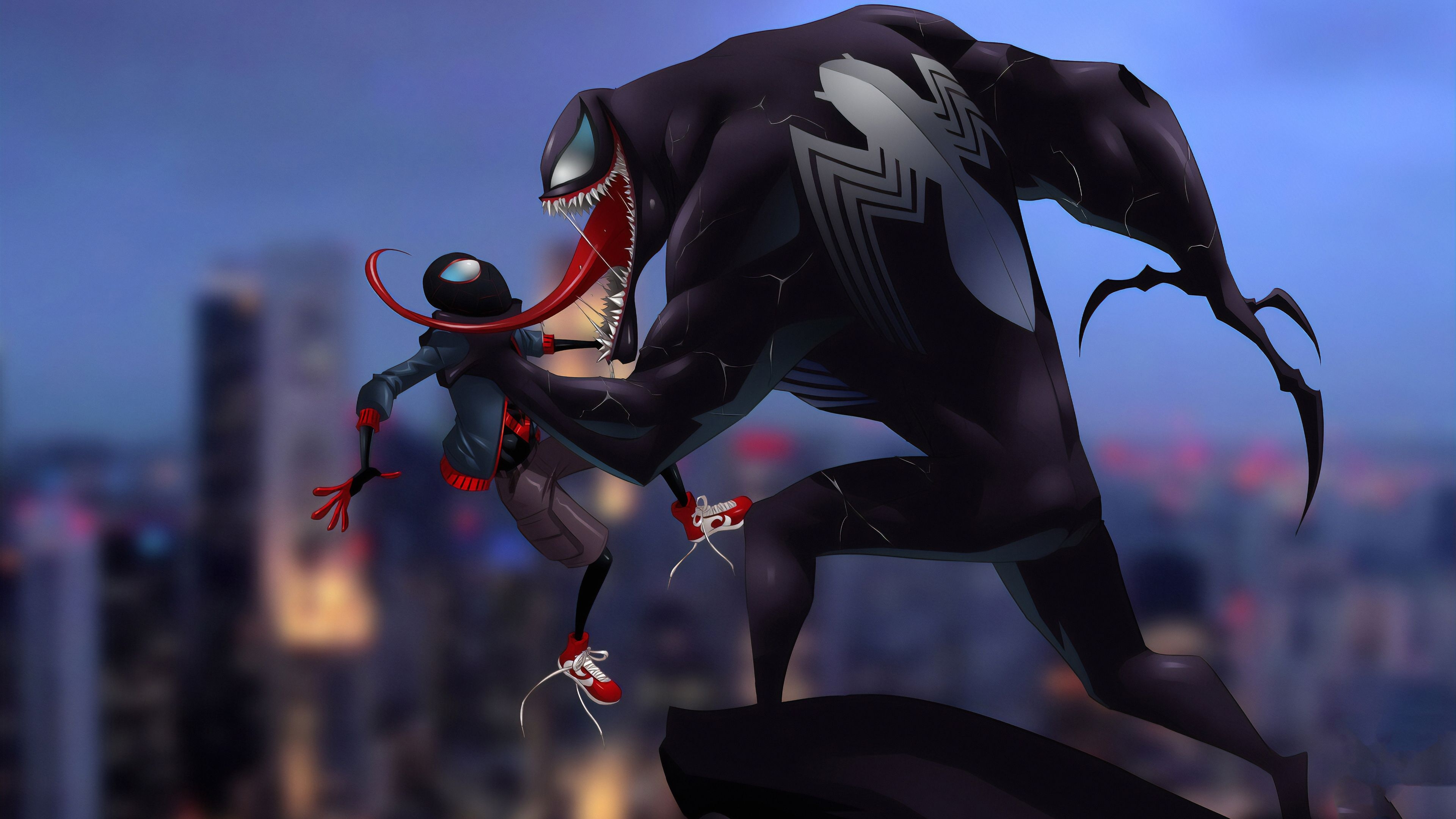 3840x2160 Wallpaper 4k Spider Man And Venom 4k Wallpaper, Hd Wallpaper, Spiderman Wallpaper, Superheroes Wallpaper, Supervillain Wallpaper, Venom Wallpaper, Desktop