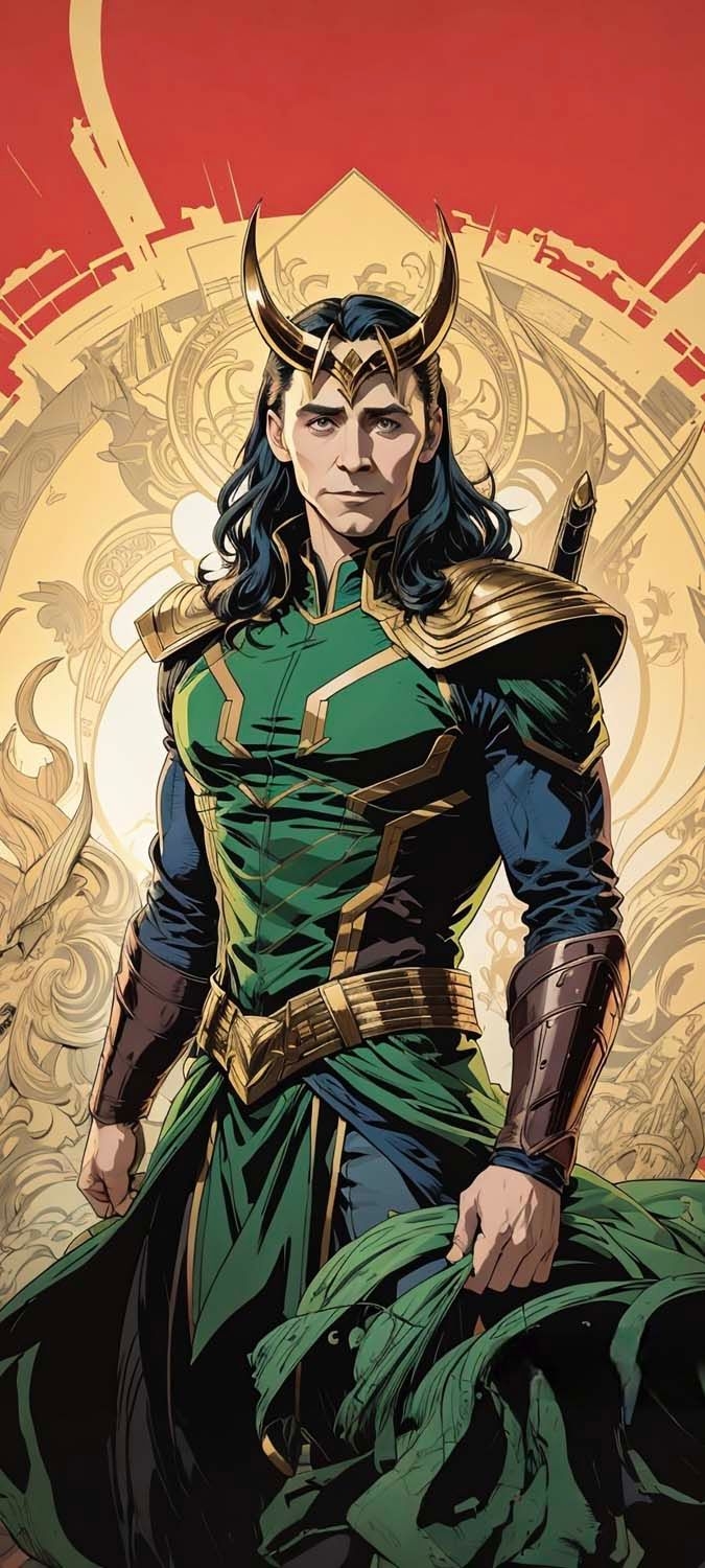 680x1500 Loki Art iPhone Wallpaper 4K, Phone