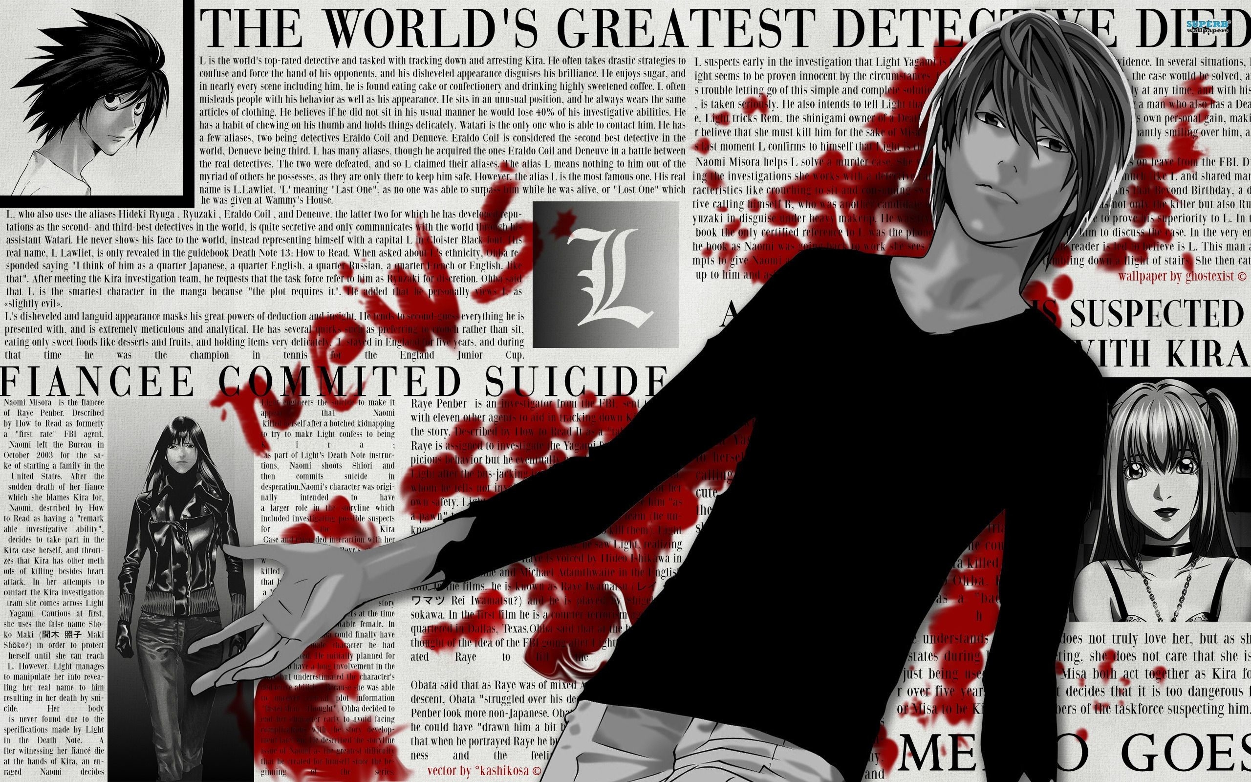 2560x1600 Death Note Wallpaper background picture, Desktop