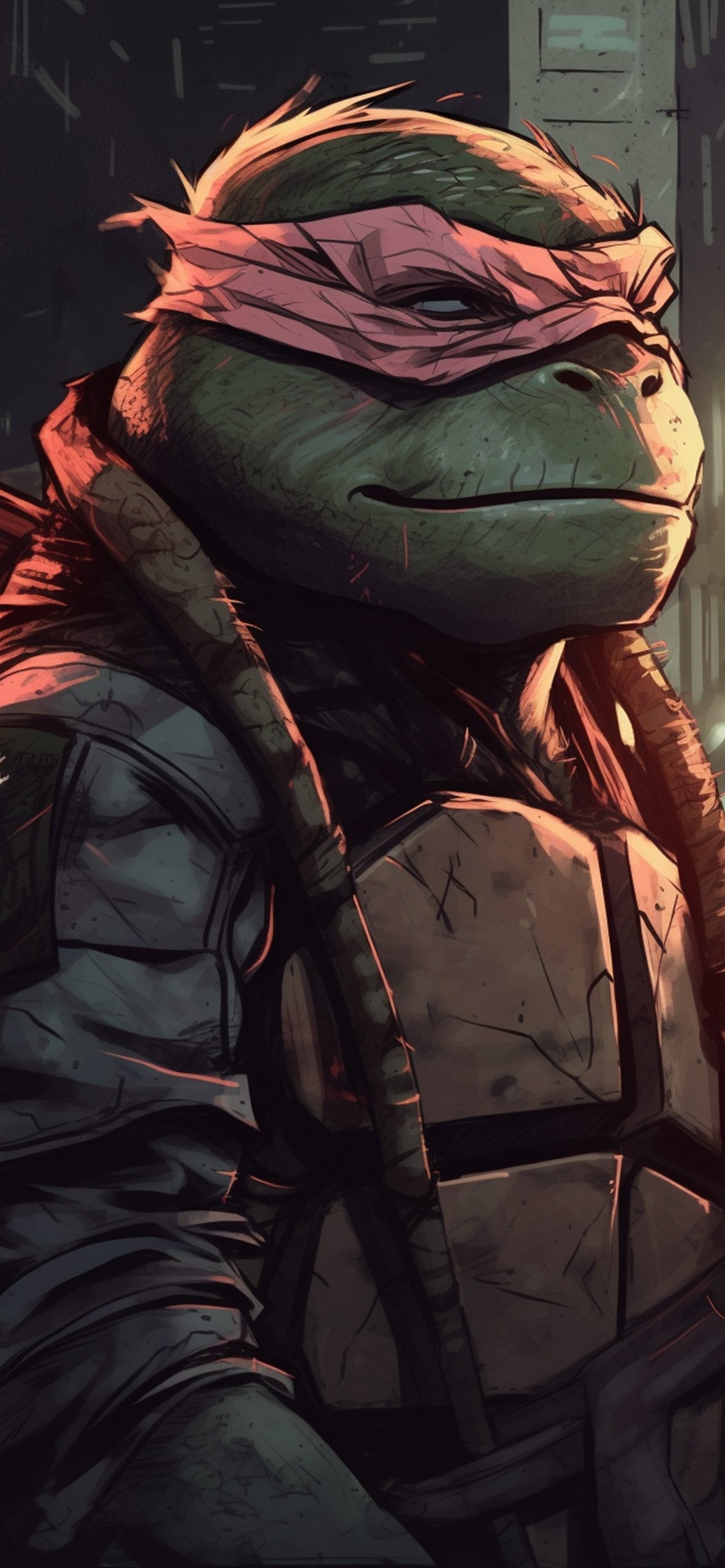 1190x2560 TMNT Raphael Art Wallpaper Aesthetic Wallpaper iPhone, Phone