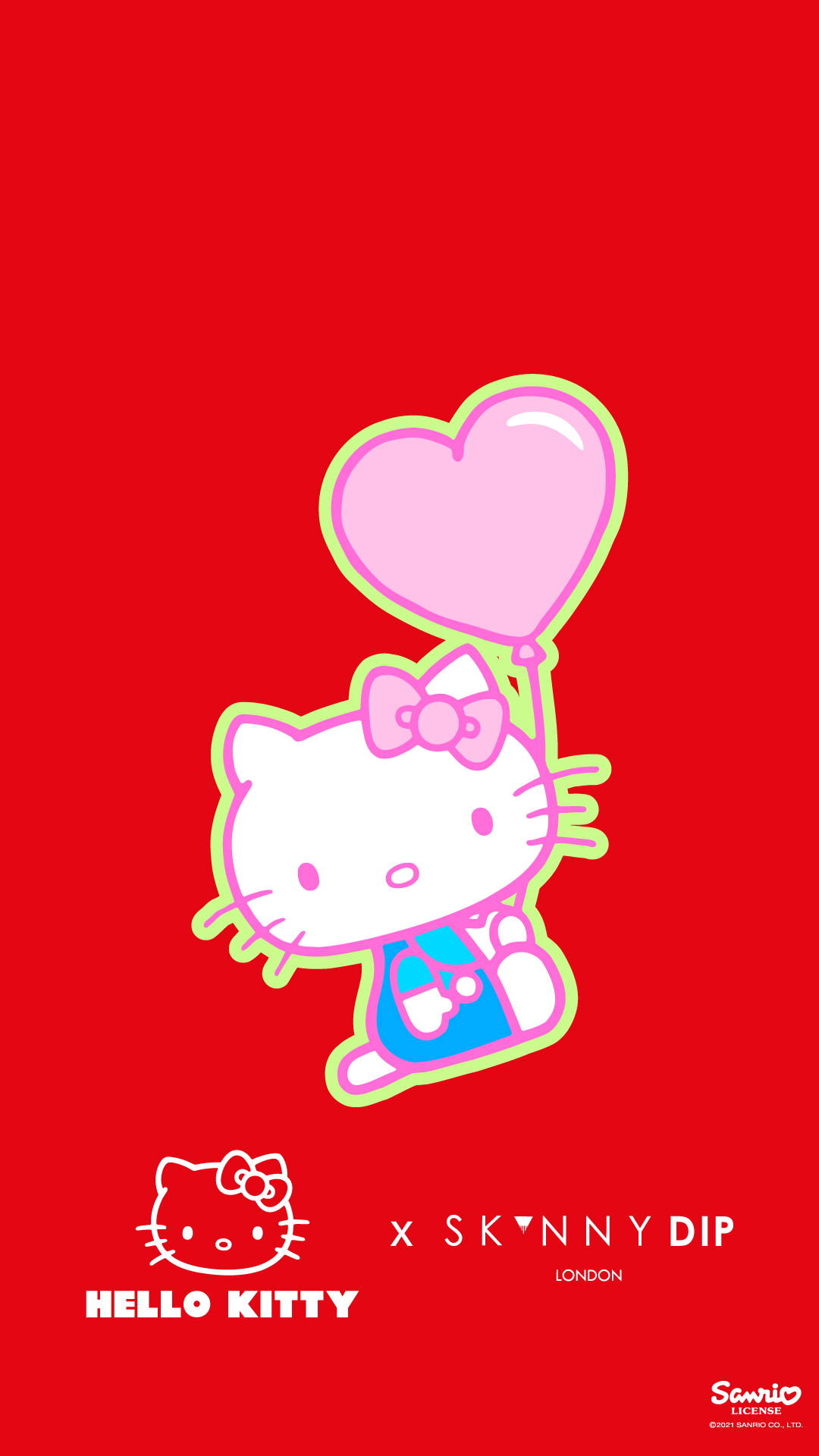 1080x1920 Hello Kitty x Skinnydip Phone Wallpaper, Phone